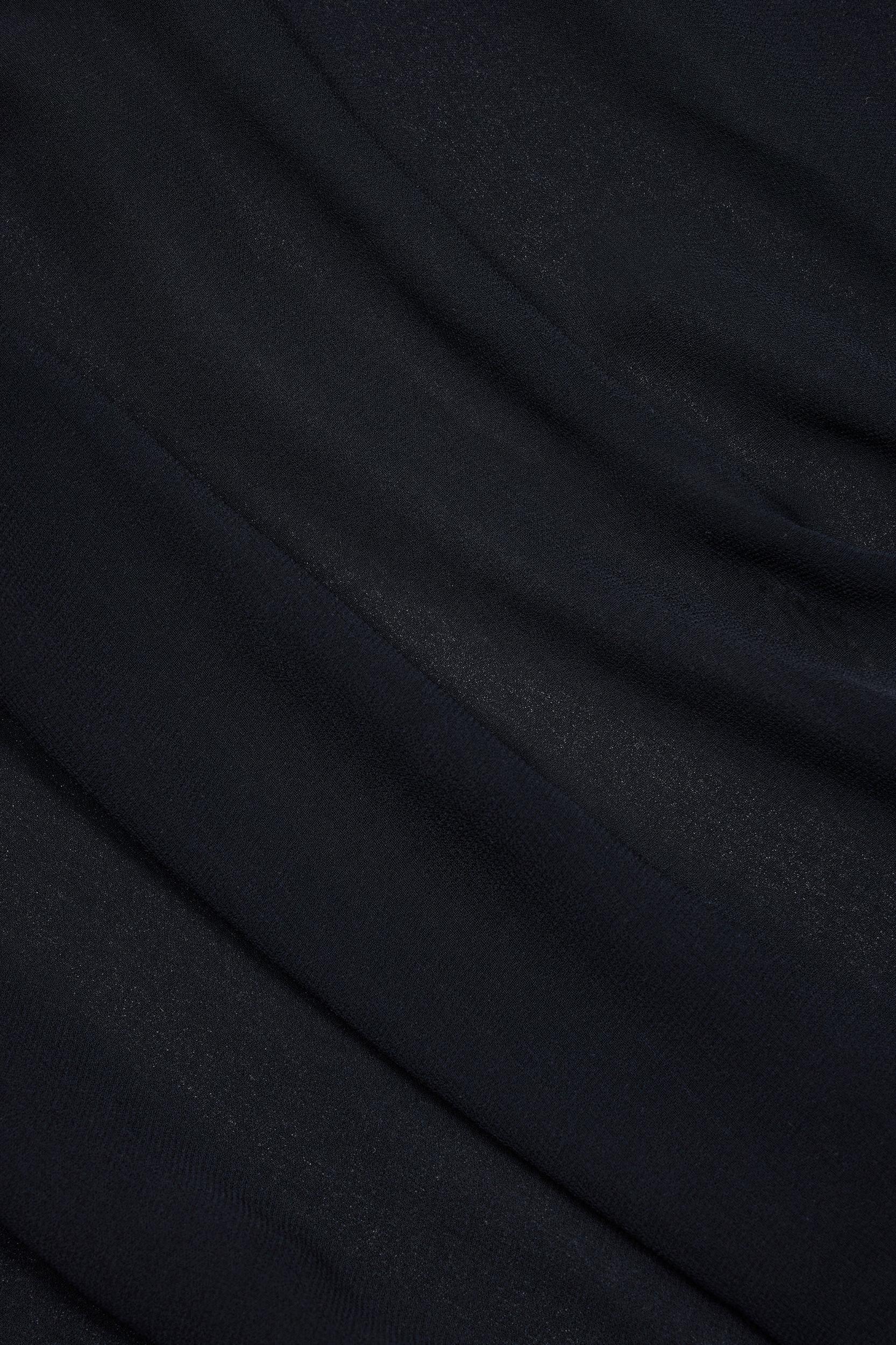 Cowl-Neck Mini Dress in Black Product Image