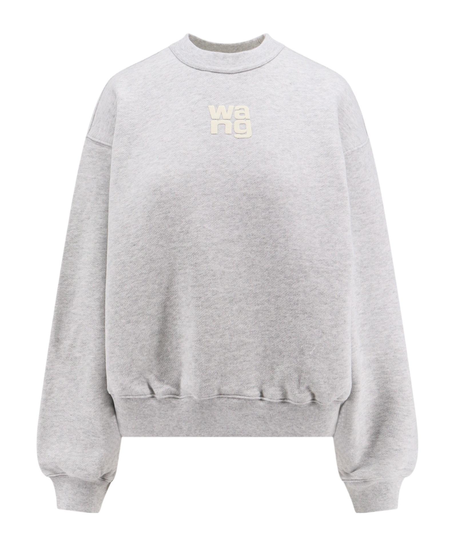 ALEXANDER WANG T T By Alexander Wang Essential Terry Crewneck Sweatshirt In White Product Image