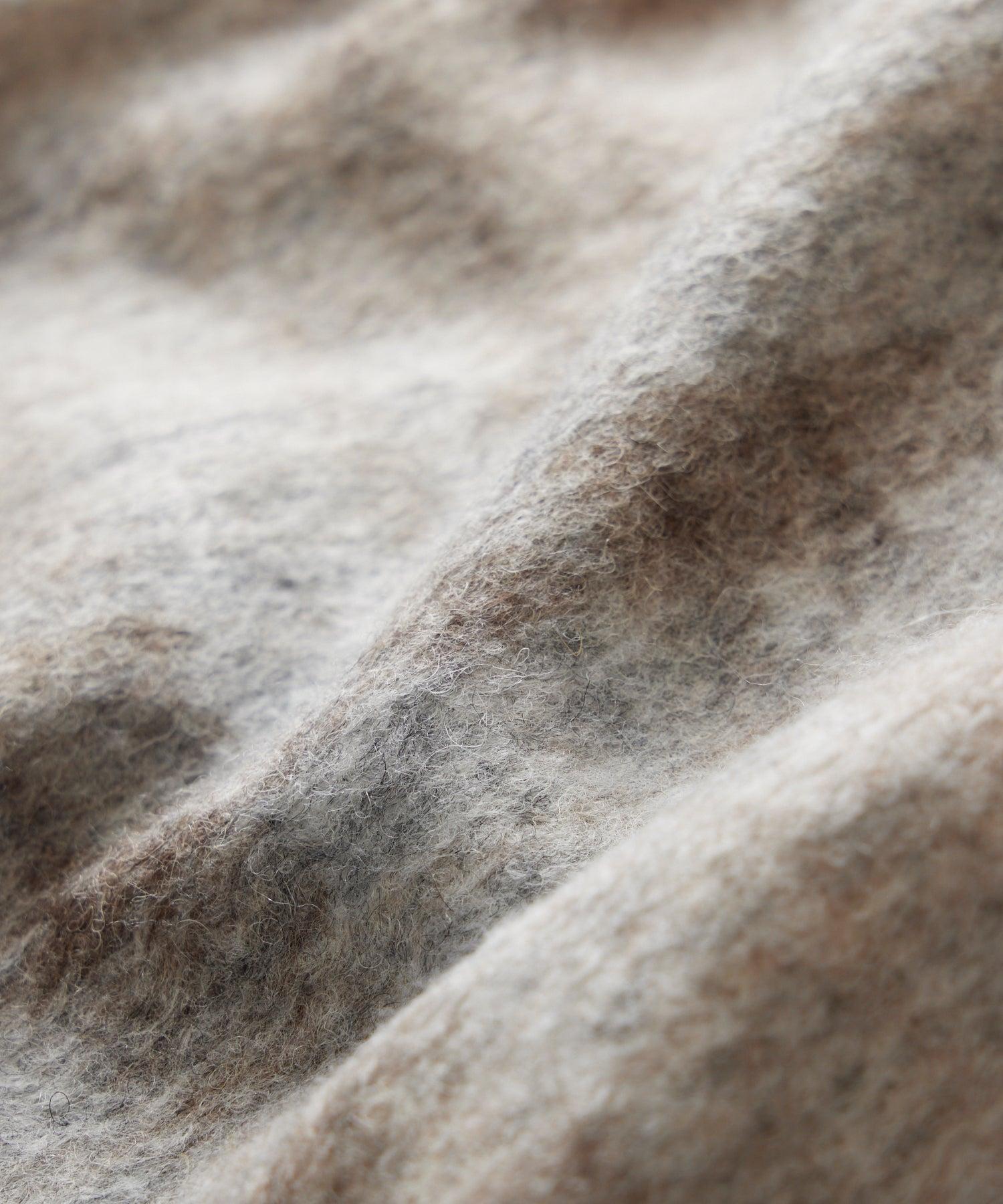 Brushed Plaid Full-Zip Jacket in Stone Product Image