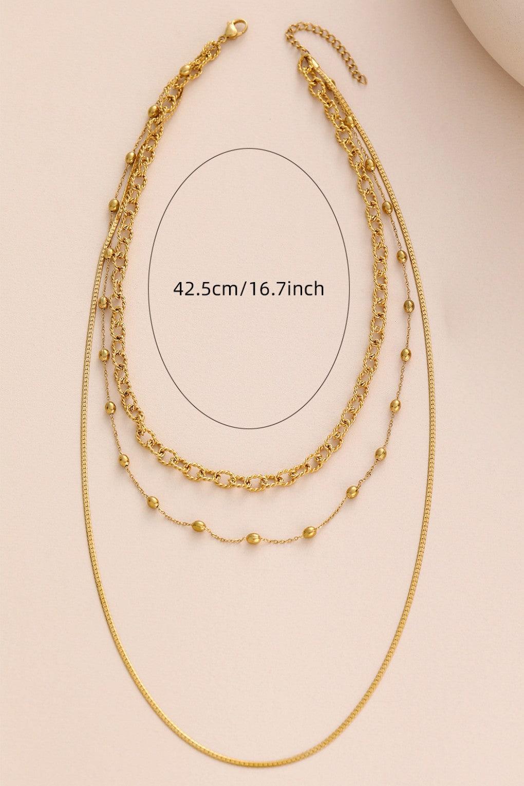 Layered Chain Necklace Product Image