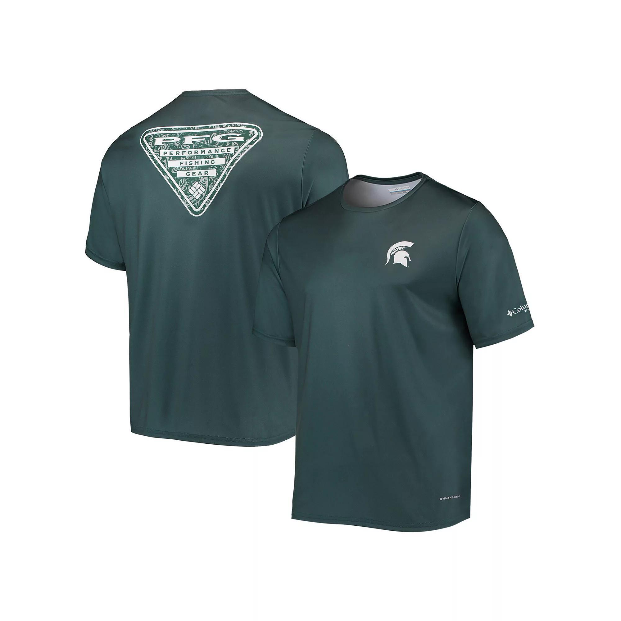 Men's Columbia Green Michigan State Spartans Terminal Tackle Omni-Shade T-Shirt, Size: Medium Product Image