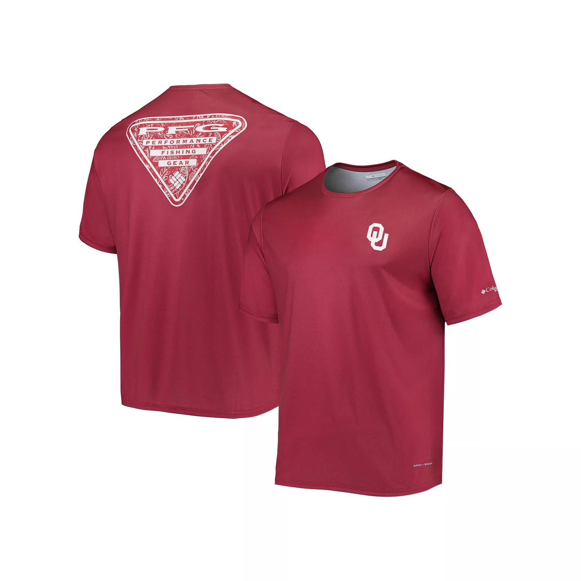 Men's Columbia Cardinal Arkansas Razorbacks Terminal Tackle Omni-Shade T-Shirt, Size: Medium, Red Product Image