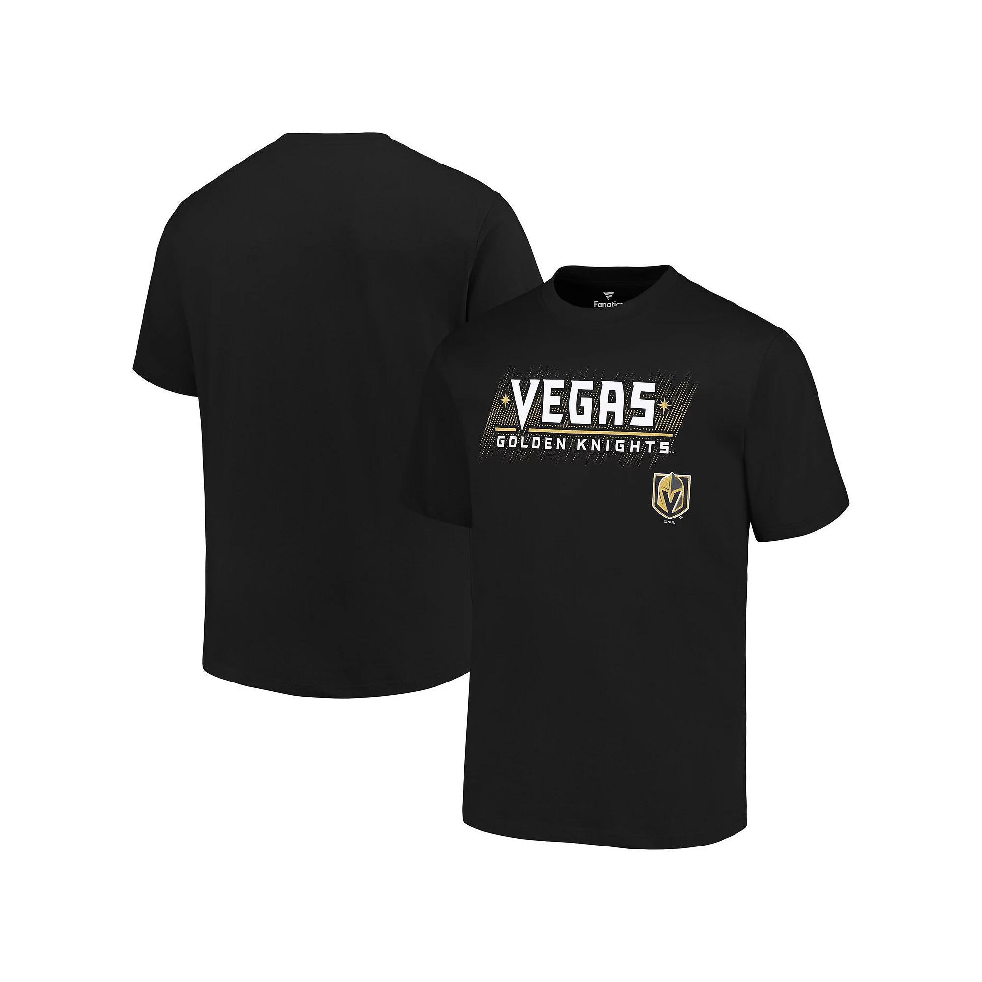 Men's Fanatics Black Vegas Golden Knights Big & Tall Wordmark T-Shirt, Size: XLT, Lvk Black Product Image