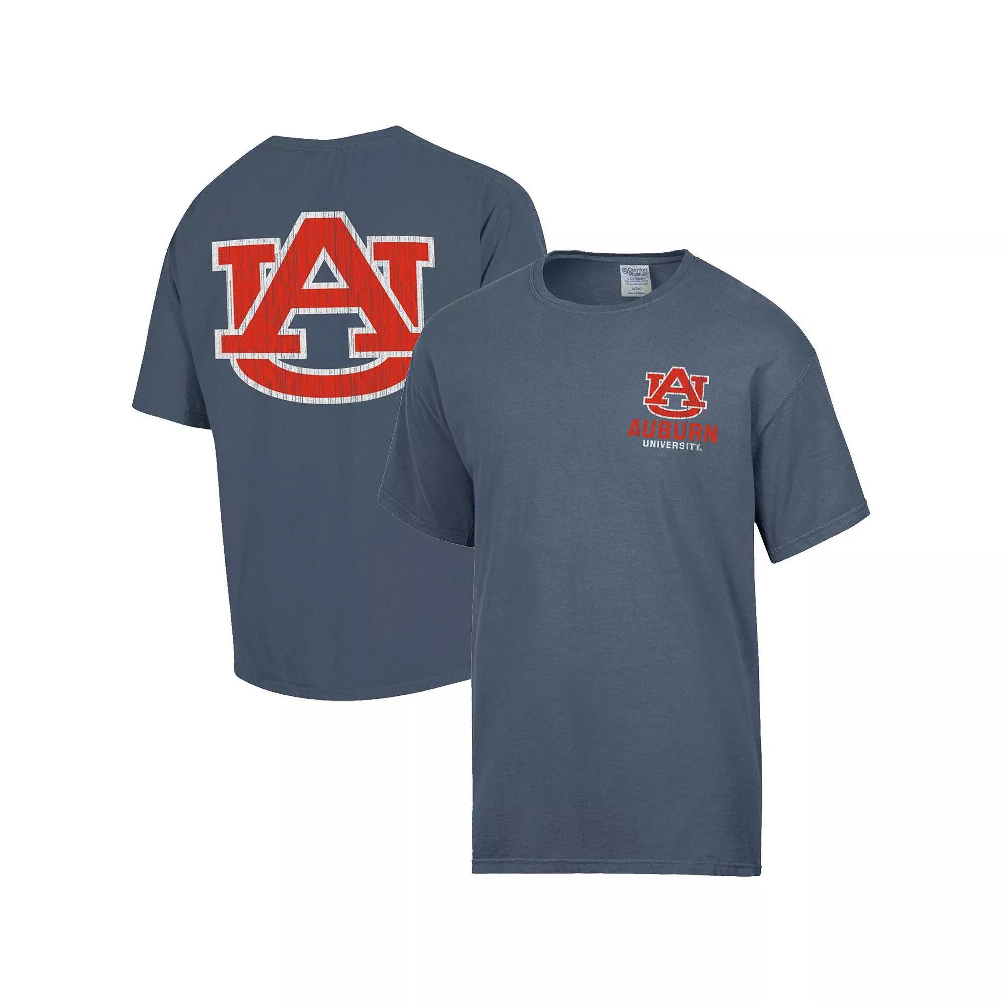 Men's Comfort Wash Steel Auburn Tigers Vintage Logo T-Shirt, Size: Small, Silver Product Image