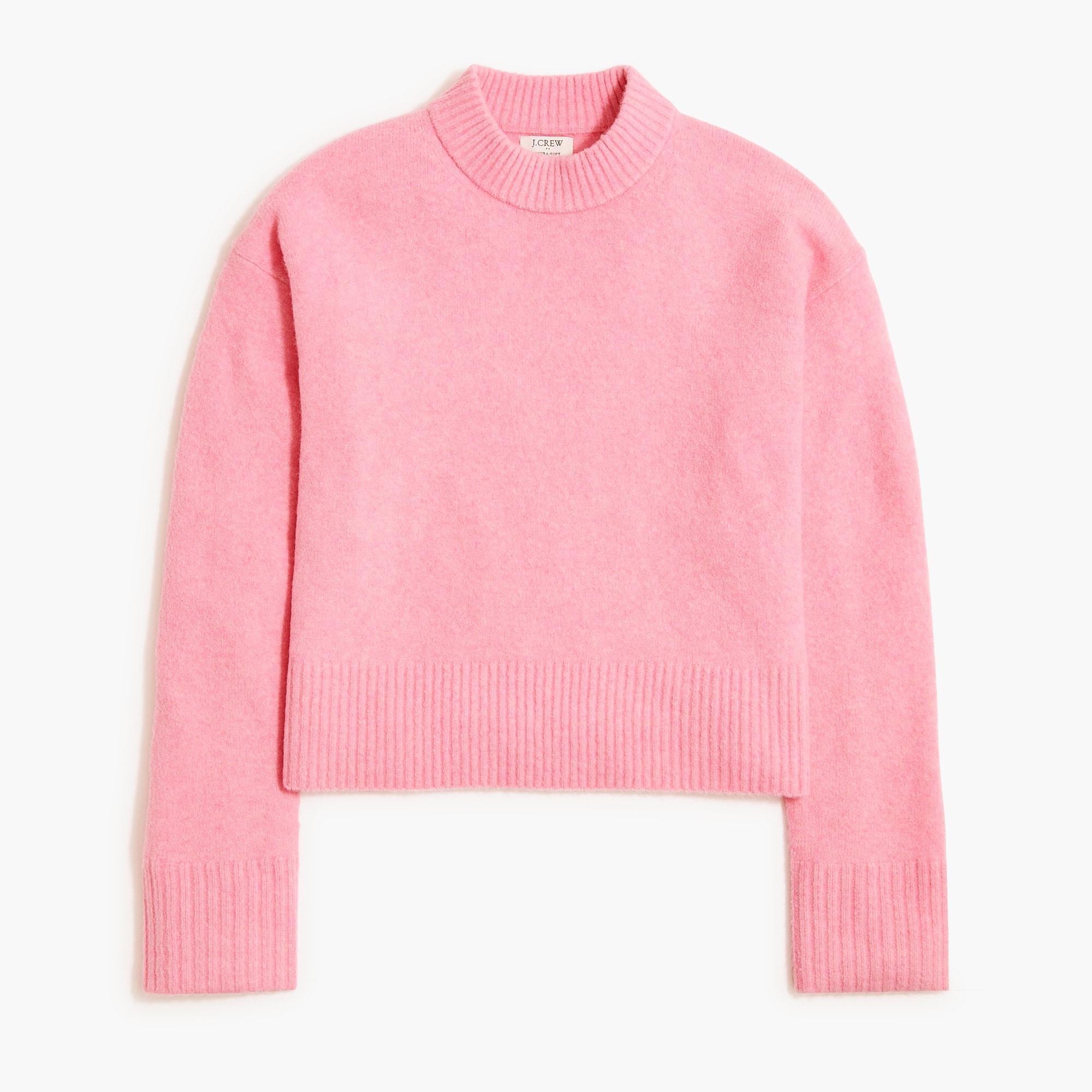 Girlfriend crewneck sweater in extra-soft yarn Product Image