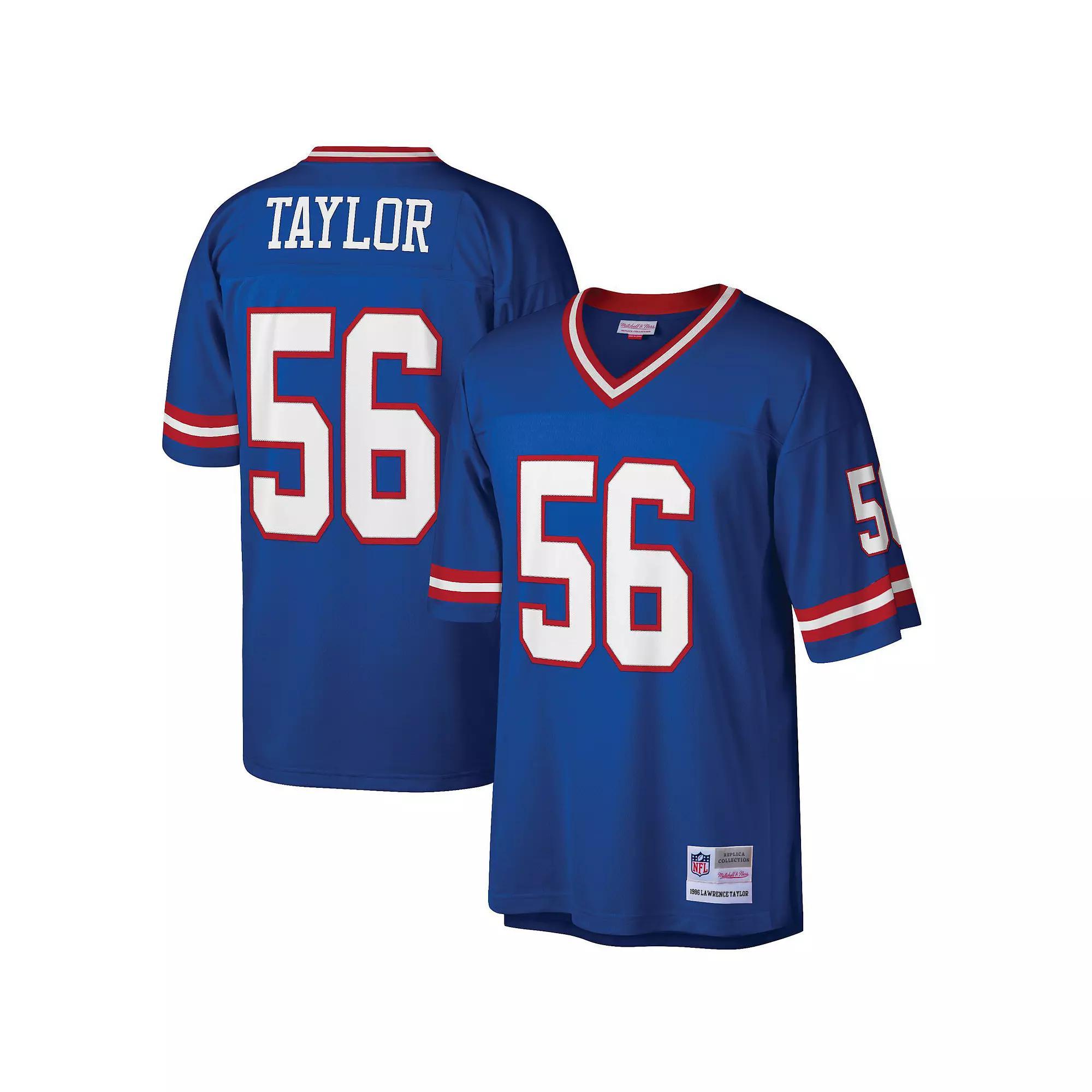 Men's Mitchell & Ness Lawrence Taylor Royal New York Giants Big & Tall 1986 Retired Player Replica Jersey, Size: 5XB, Blue Product Image