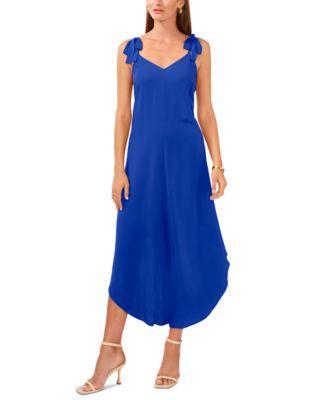 Vince Camuto Floral Tie Shoulder Jumpsuit Product Image