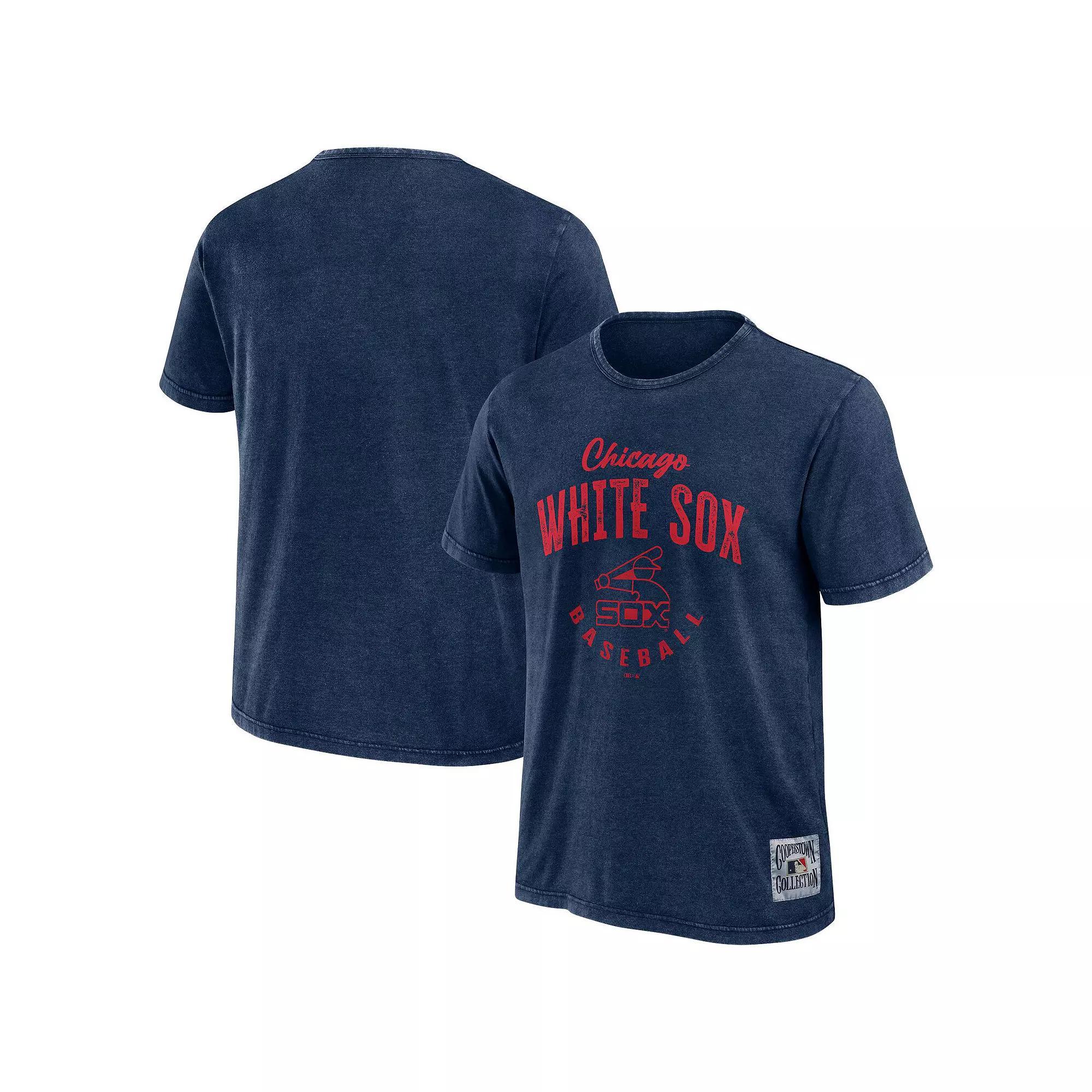 Men's Darius Rucker Collection by Fanatics Navy Chicago White Sox Cooperstown Collection Washed T-Shirt, Size: Medium, Blue Product Image