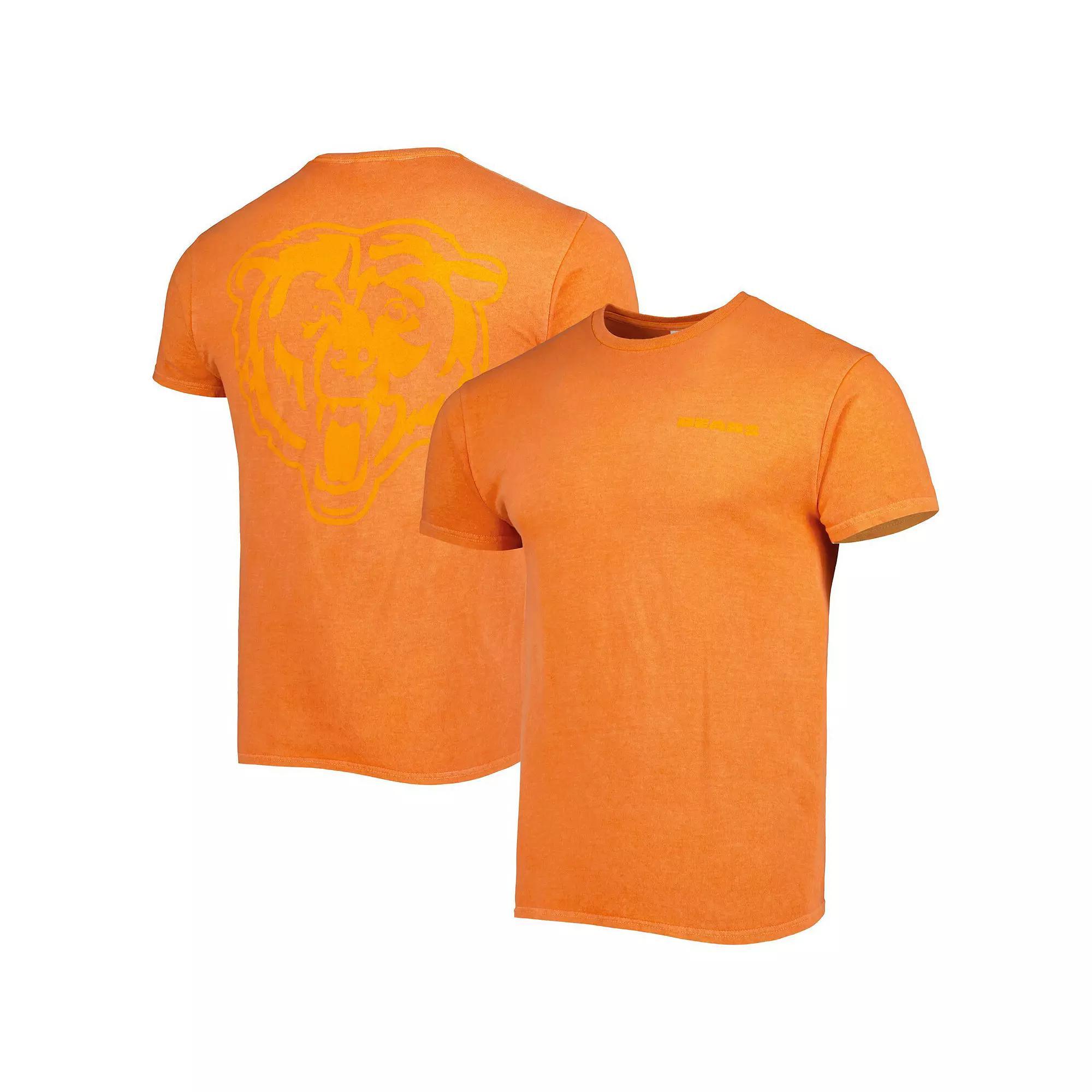 Men's '47 Orange Chicago Bears Fast Track Tonal Highlight T-Shirt, Size: Small Product Image