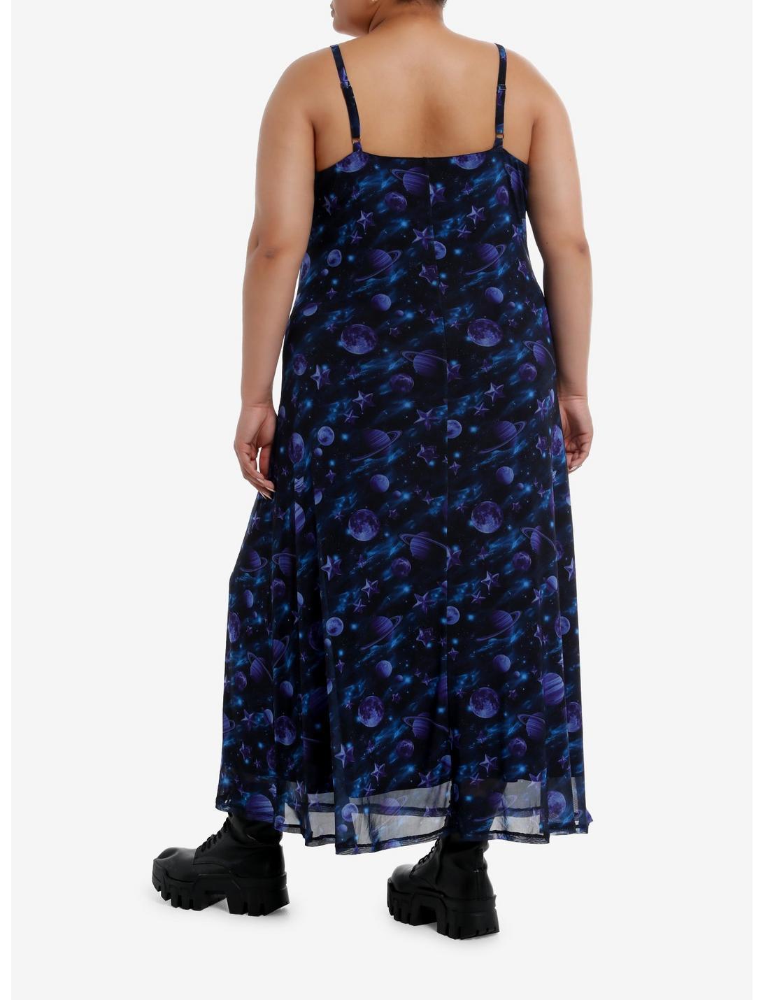Cosmic Aura Dark Planet Cami Maxi Dress Plus Size Product Image