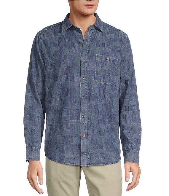 Tommy Bahama Patchwork Paradise Long Sleeve Dobby Shirt Product Image