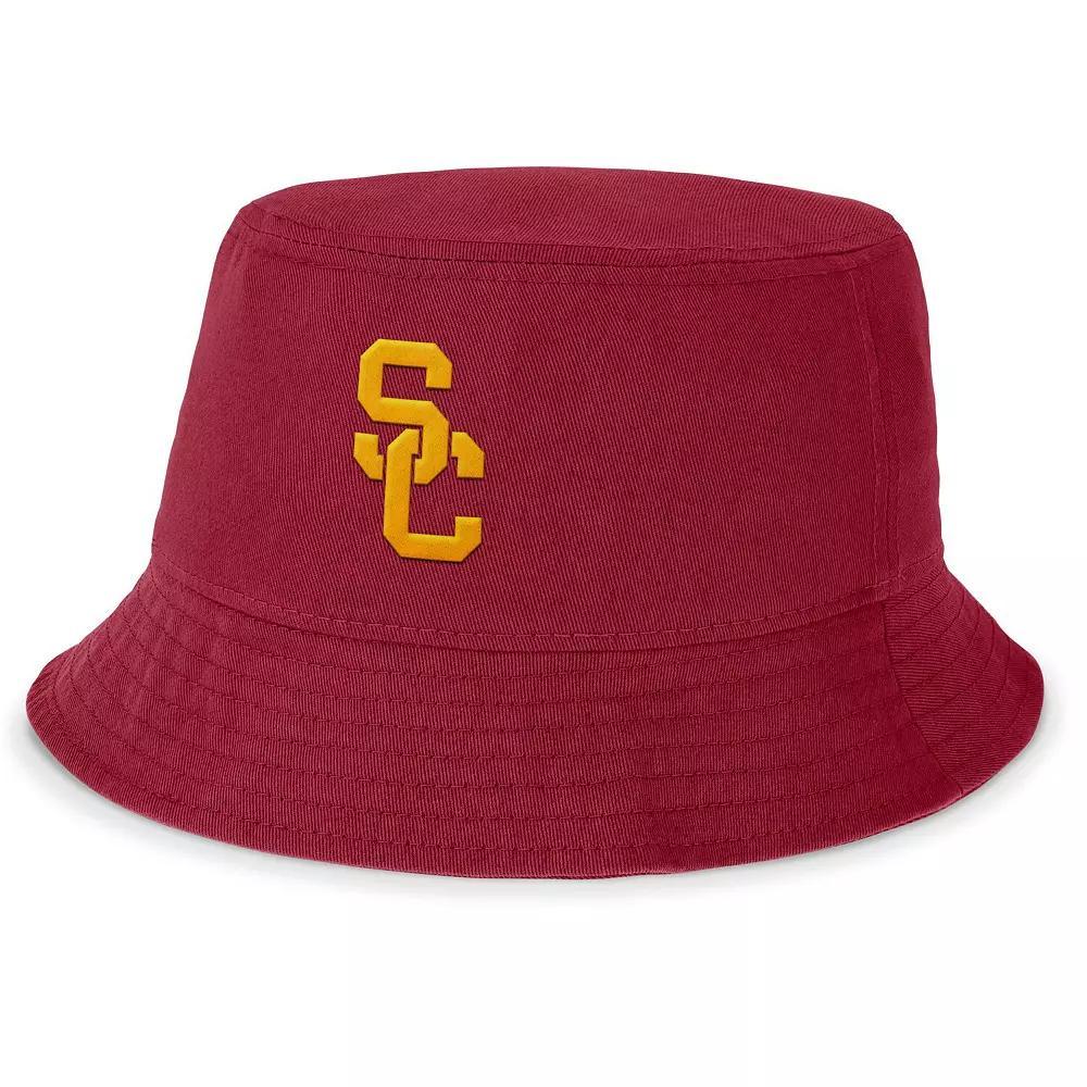Men's Nike Cardinal USC Trojans Local Apex Bucket Hat, Size: Large, Red Product Image