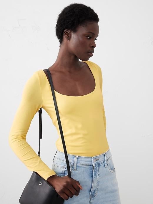 Soft Stretch Scoop-Neck T-Shirt Product Image