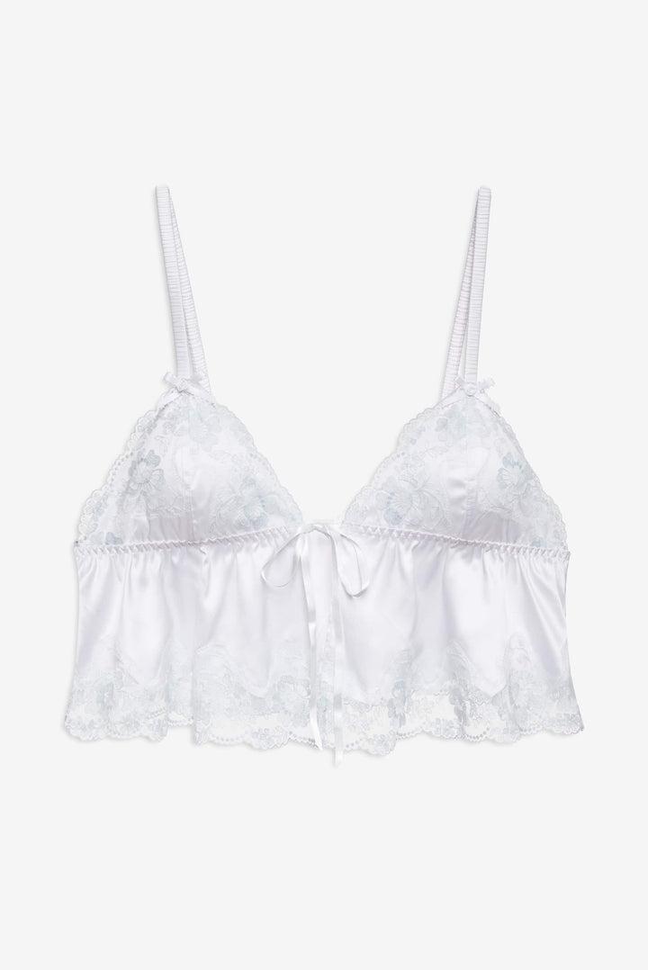Jaden Sleep Top — White Product Image