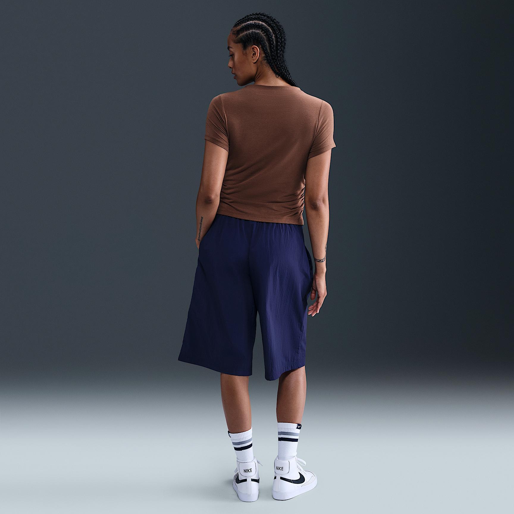 Nike Sportswear Chill Knit Women's Tight Short-Sleeve Mock-Neck Top Product Image