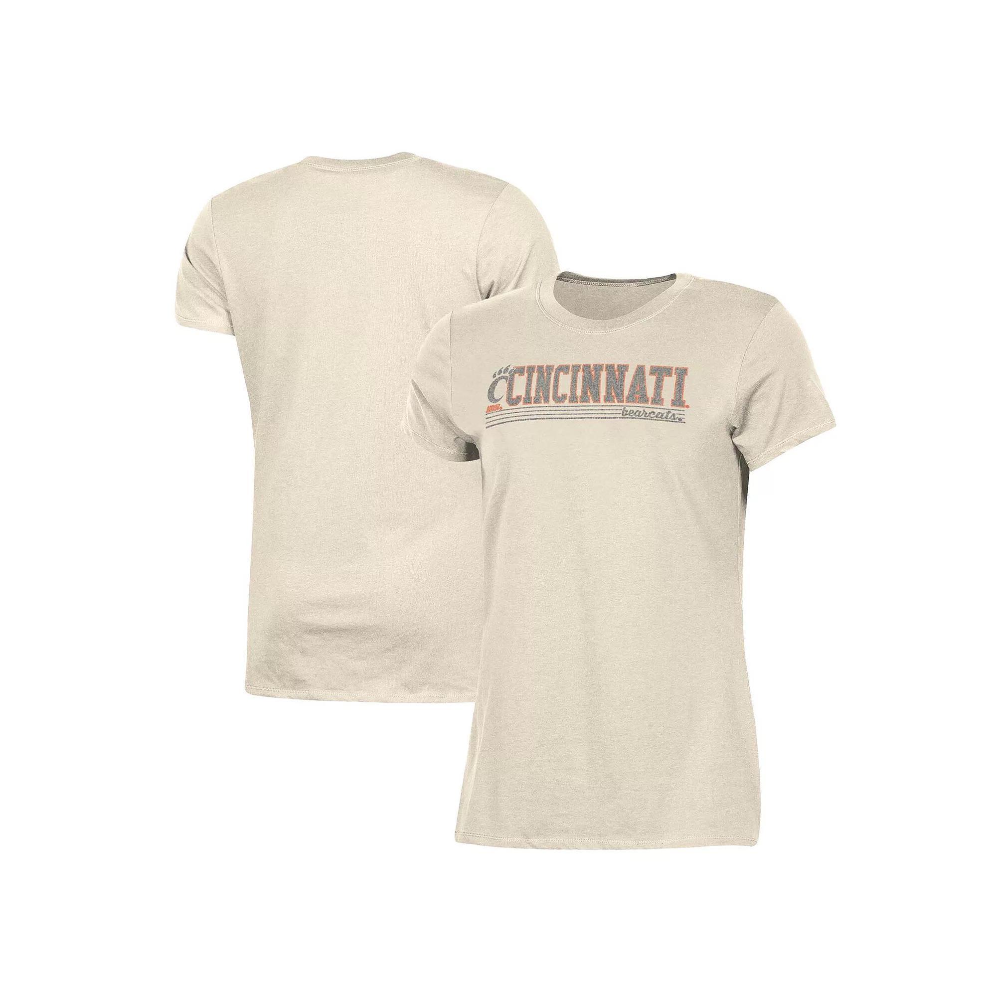 Women's Champion Cream Cincinnati Bearcats Classic T-Shirt, Size: Small, Beige Product Image