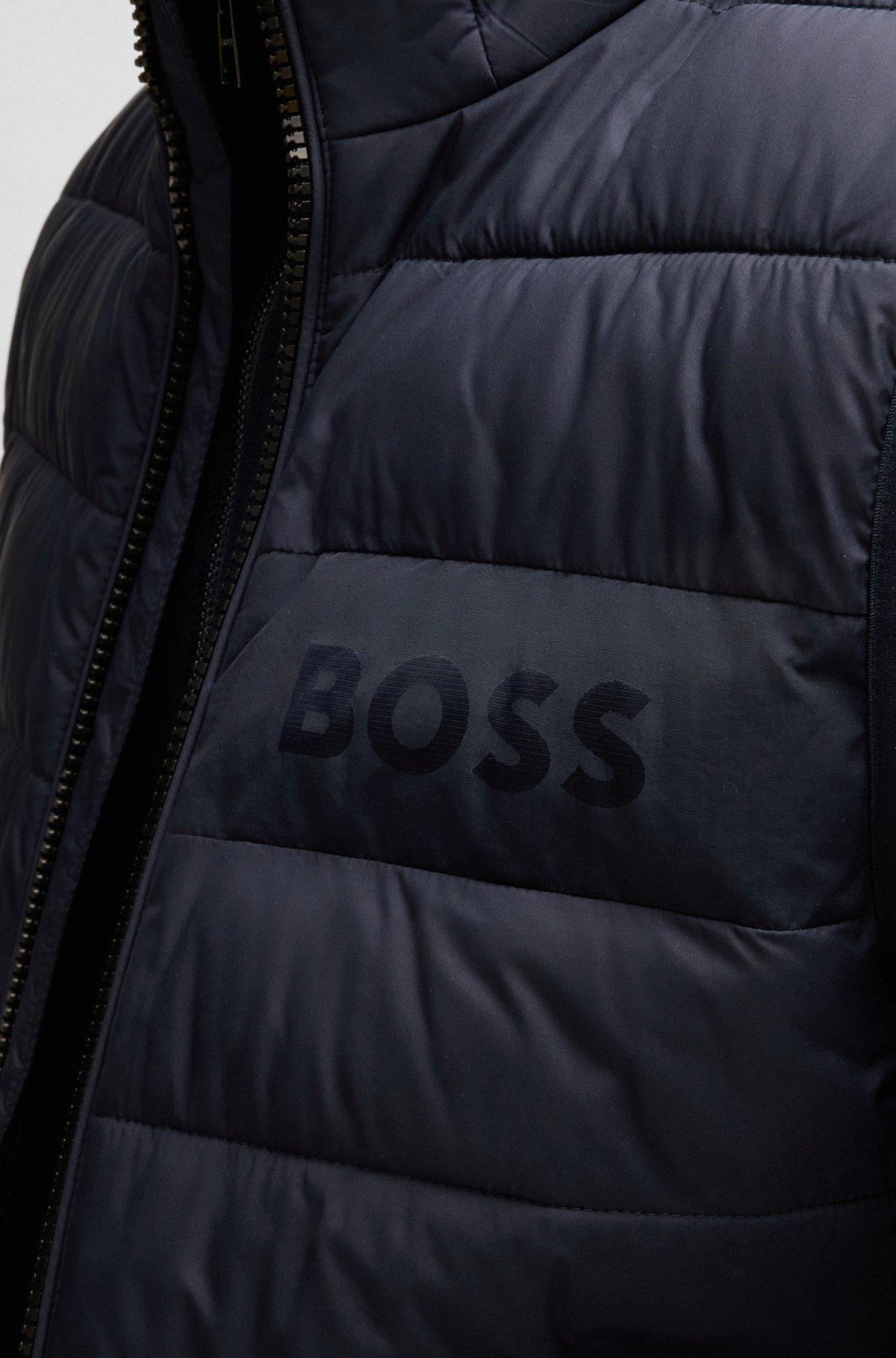 Regular-fit water-repellent gilet with tonal logo Product Image
