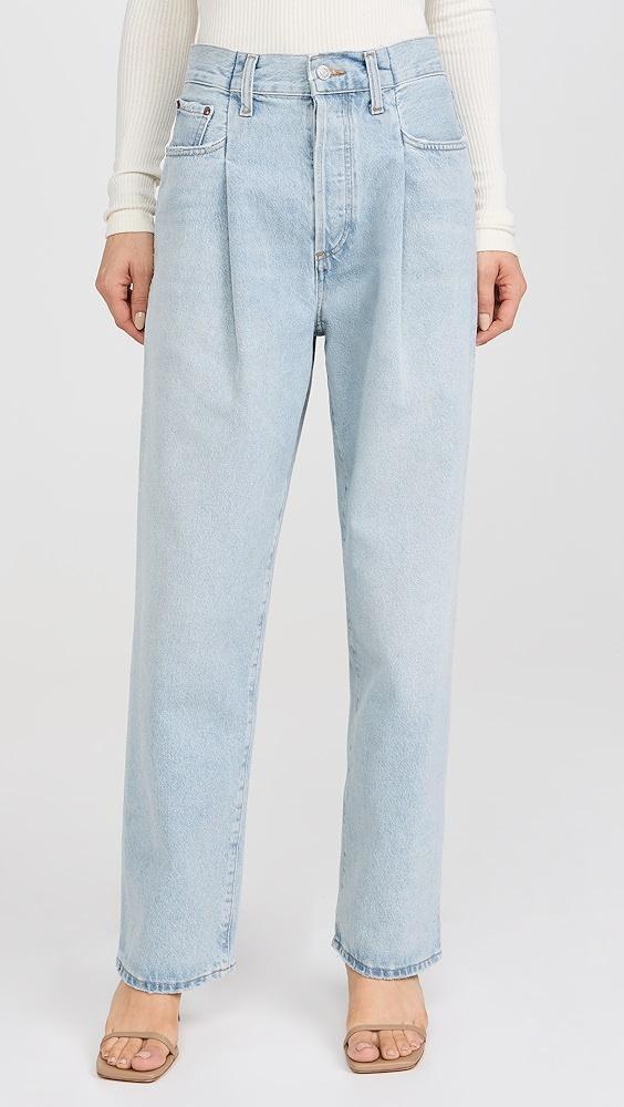 AGOLDE Fold Waistband Jeans | Shopbop Product Image