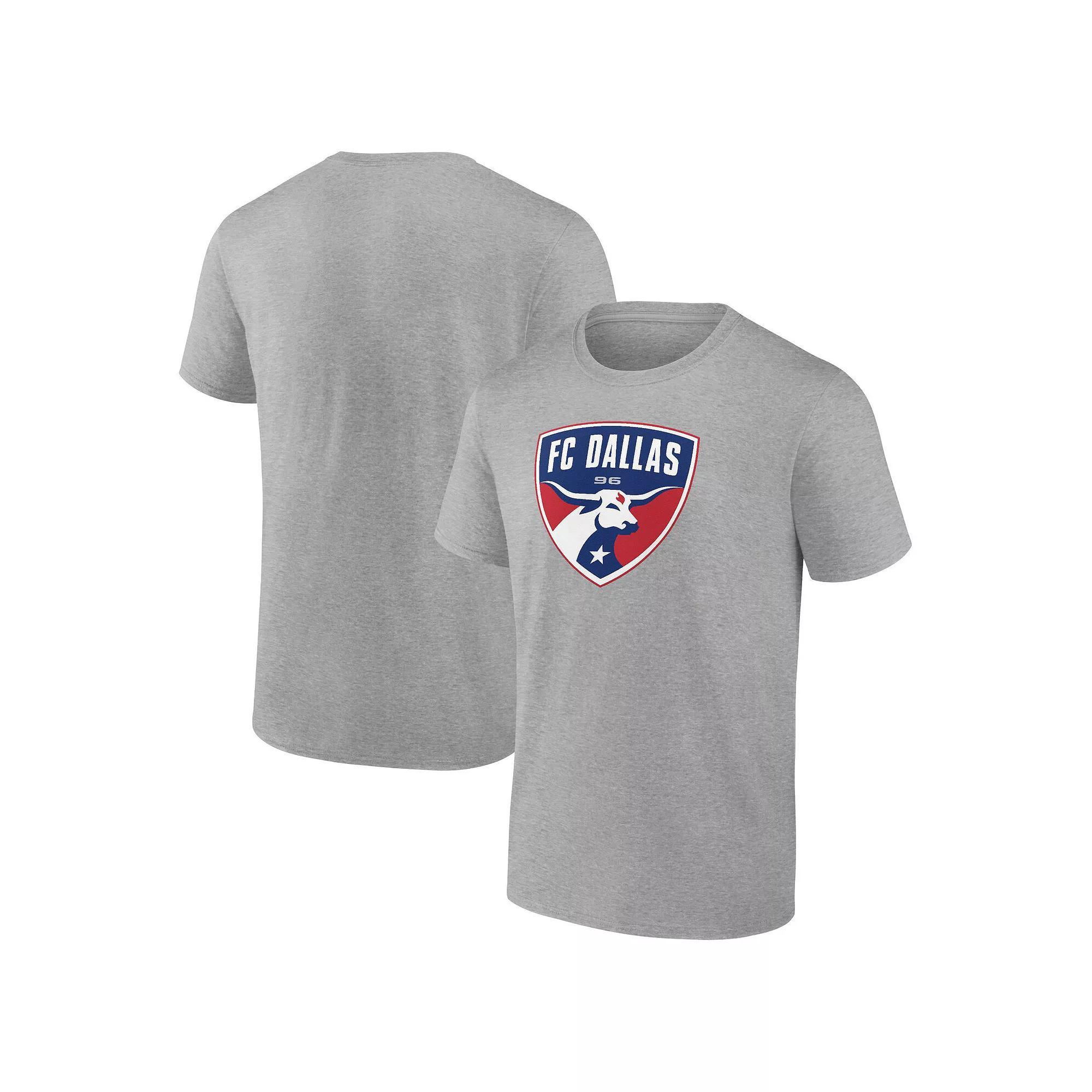 Men's Fanatics Steel FC Dallas Logo T-Shirt, Size: Small, Fcd Silver Product Image