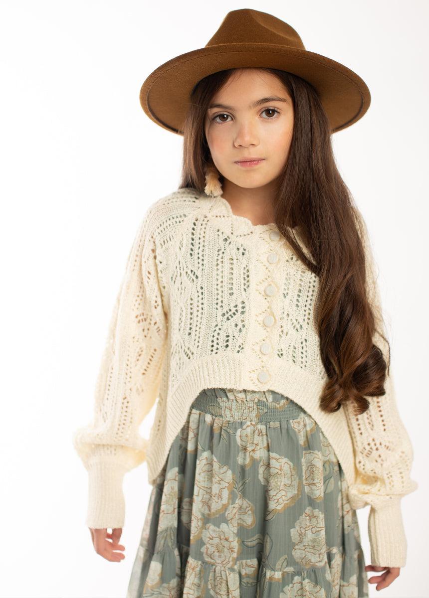 Jelina Sweater in Cream Girls Product Image