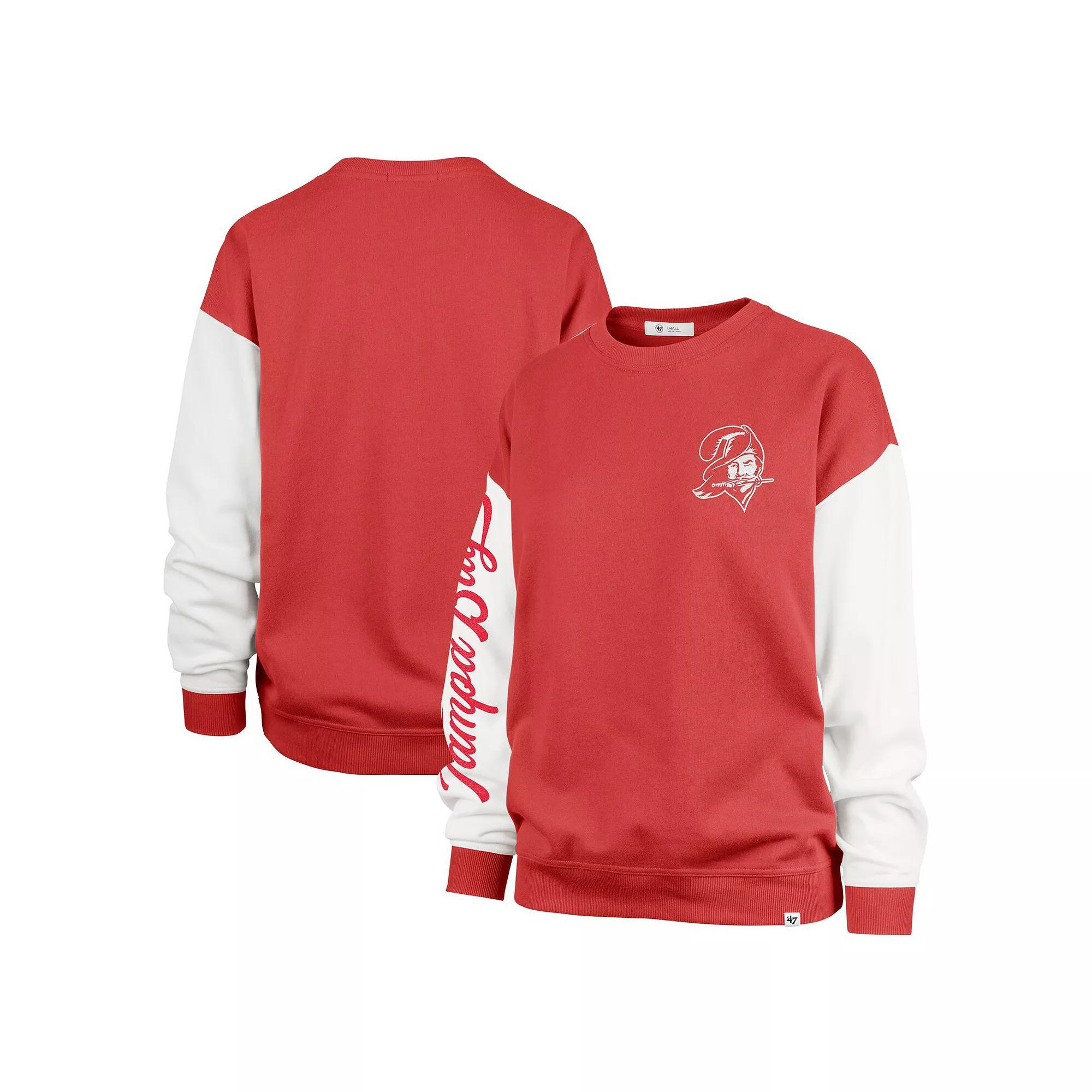 Womens 47 Tampa Bay Buccaneers Double Header Rise Andie Pullover Sweatshirt Product Image