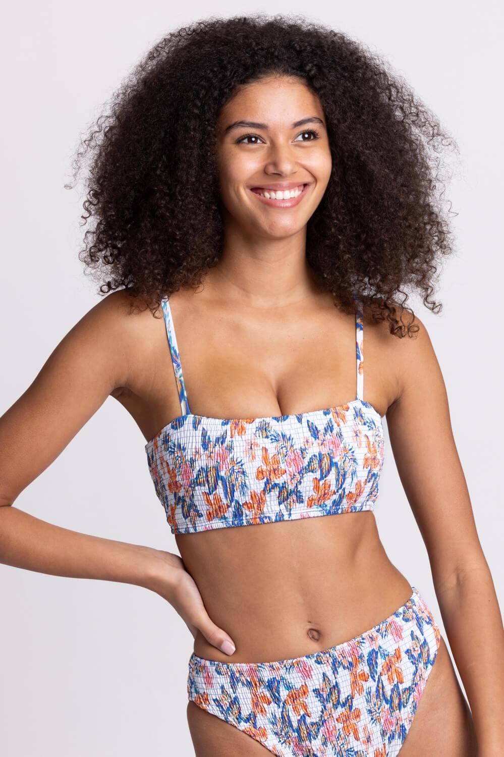 Eva Smocked Bikini Top Product Image