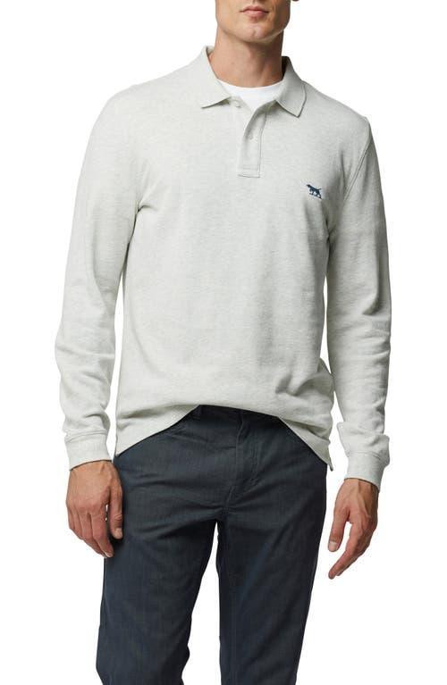 Mens Long-Sleeve Pique Polo Shirt Product Image