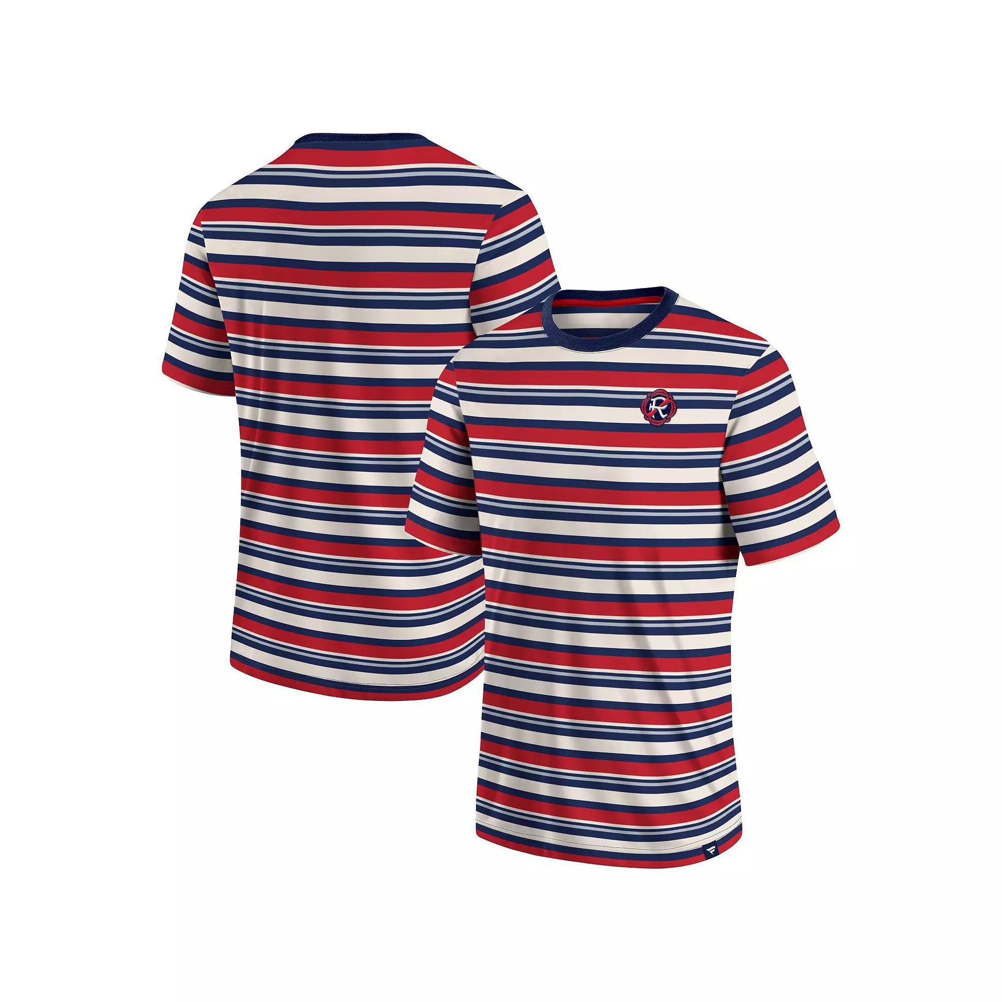 Men's Fanatics Branded Red New England Revolution Shot Clock Stripe T-Shirt, Size: Large, Ner Red Product Image
