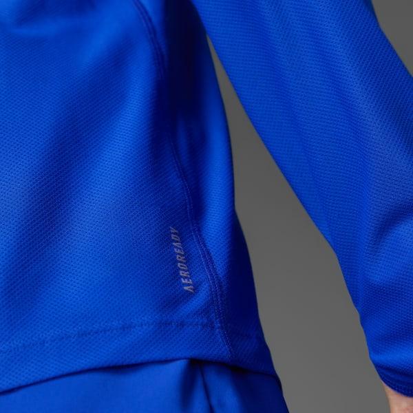 adidas Boston Marathon 20225 Own the Run Long Sleeve Tee Lucid Blue L Mens Product Image