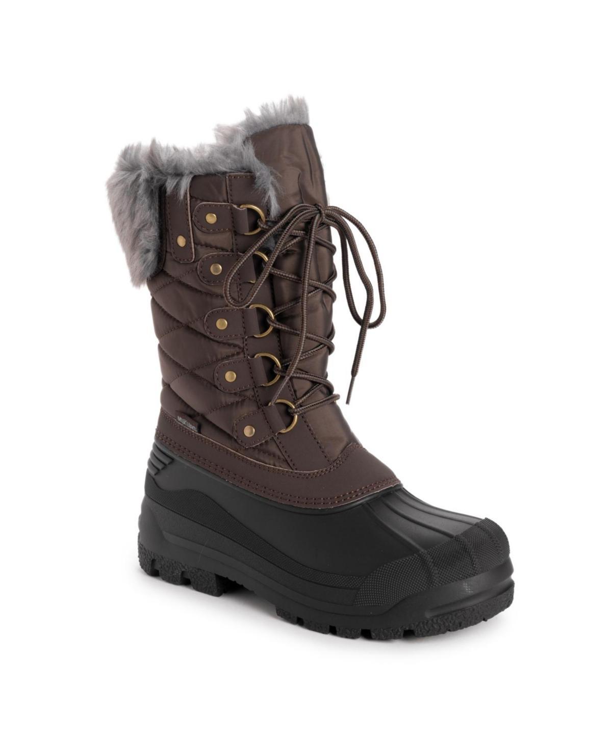 MUK LUKS Womens Palmer Paige Boots Brown Product Image