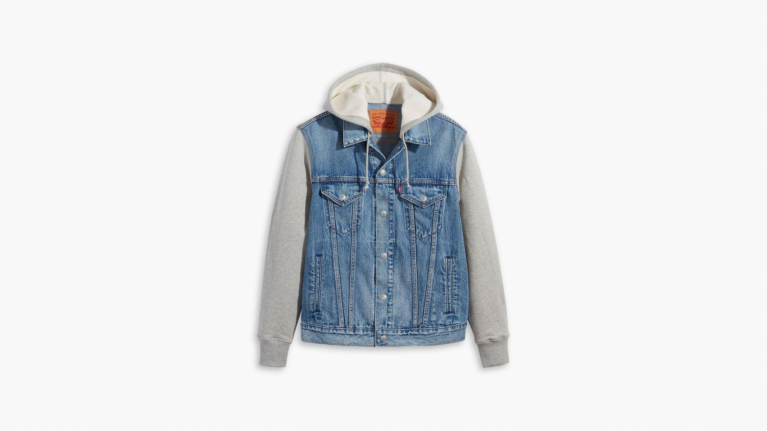 Hybrid Hoodie Trucker Jacket Product Image