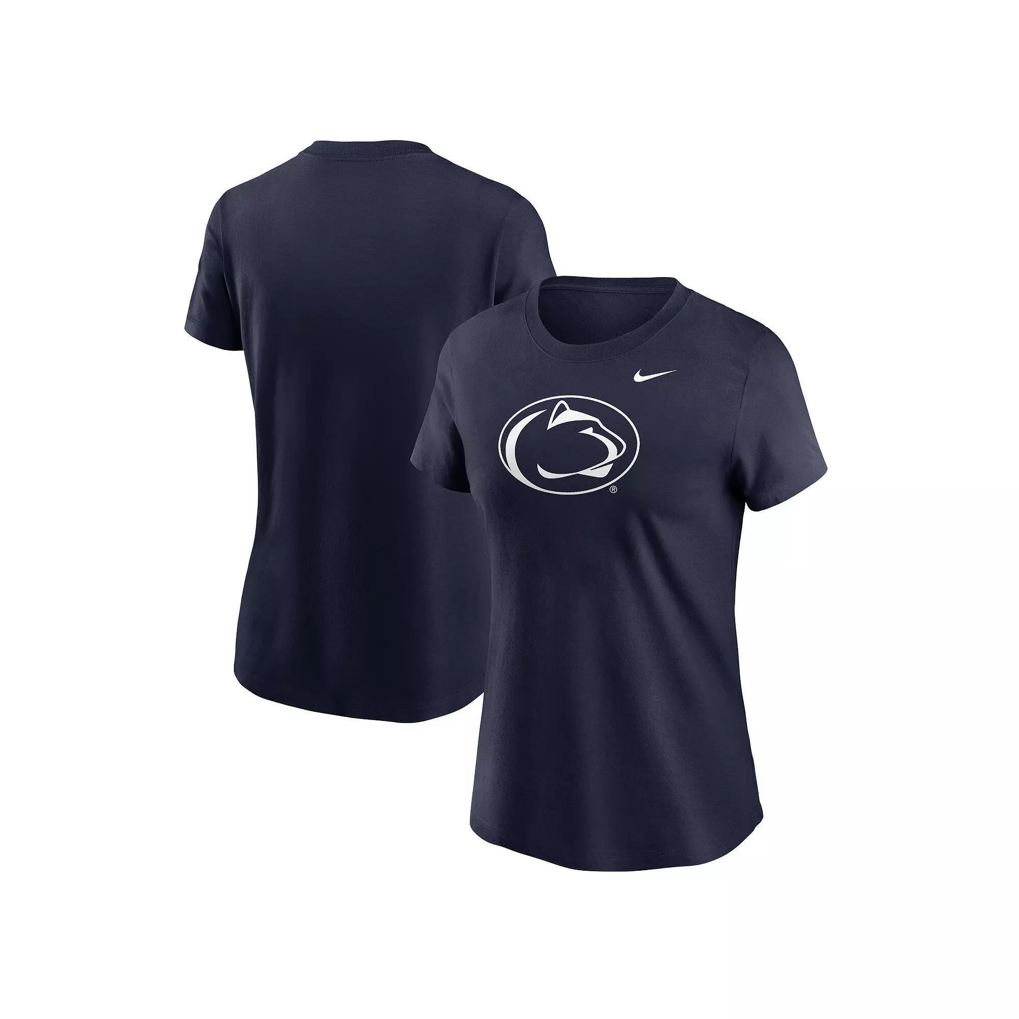 Women's Nike Navy Penn State Nittany Lions Primetime Evergreen Logo T-Shirt, Size: Large, Blue Product Image