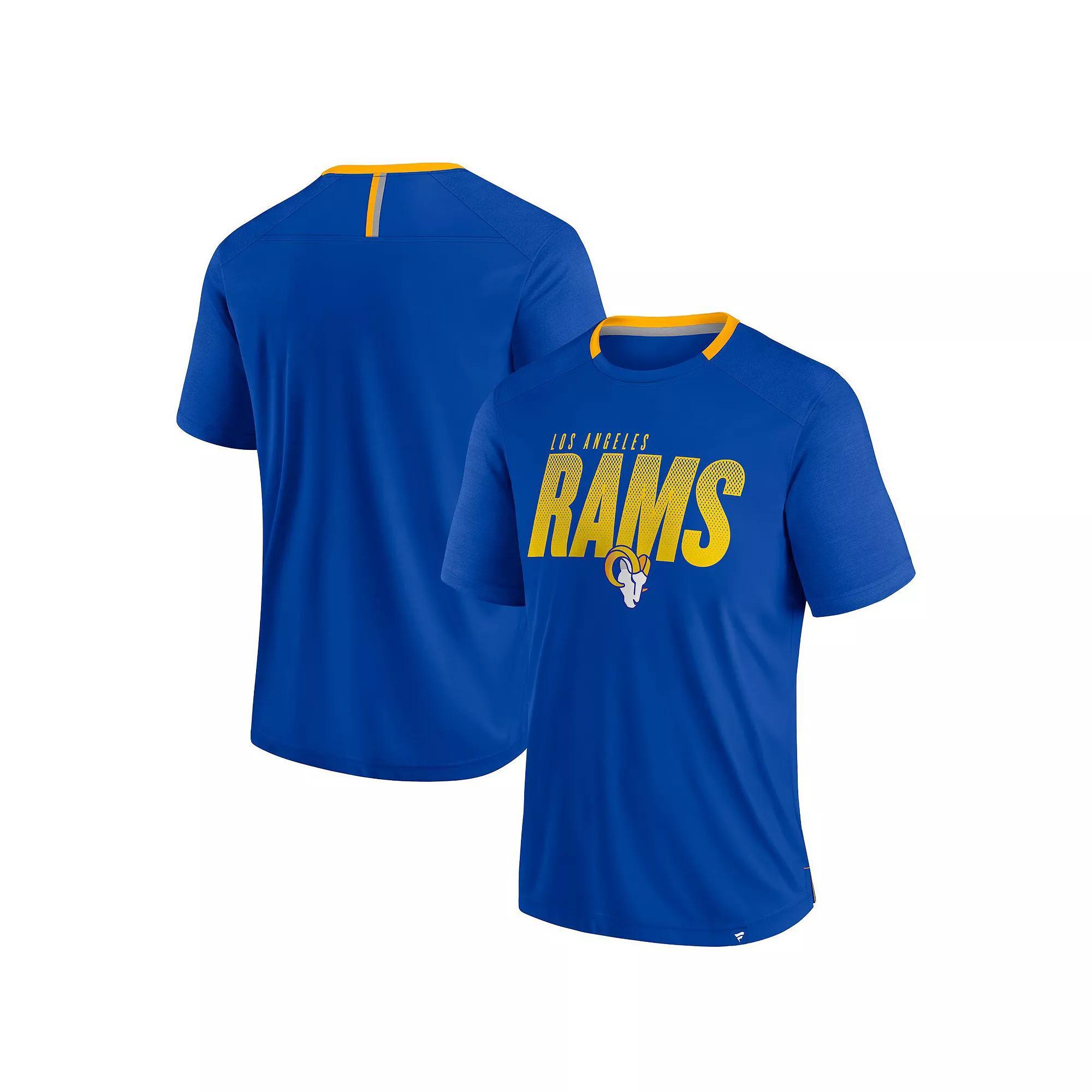 Men's Fanatics Navy Denver Broncos Defender Fade Slant T-Shirt, Size: Large, Blue Product Image