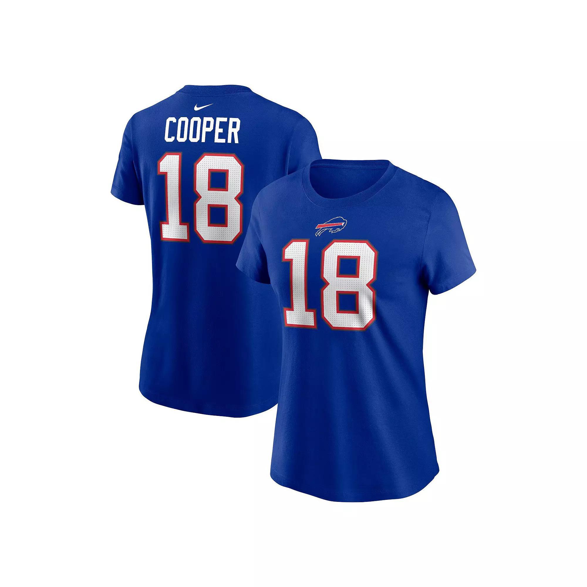 Women's Nike Amari Cooper Royal Buffalo Bills Player Name & Number T-Shirt, Size: Medium, Blue Product Image