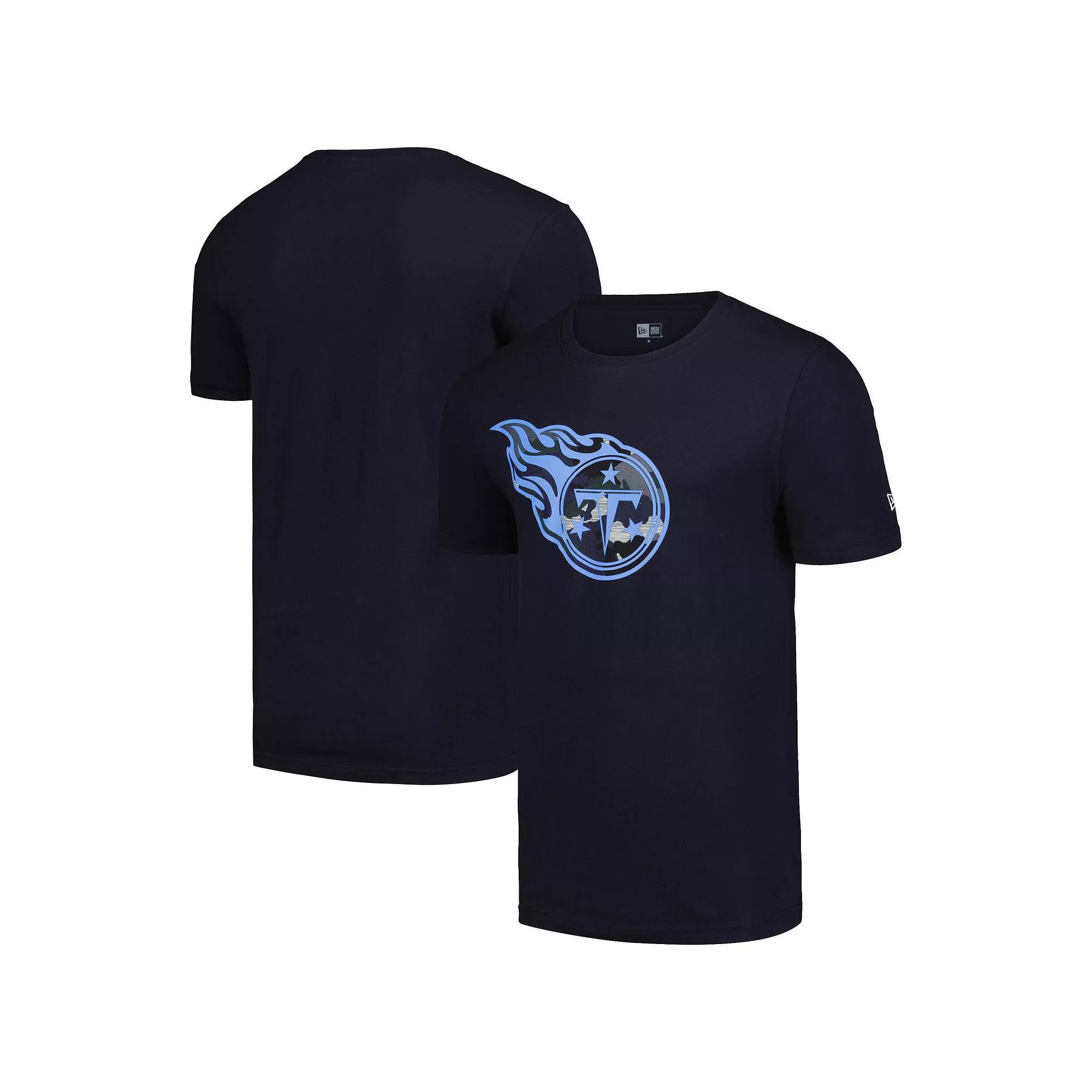Men's New Era Navy Tennessee Titans Camo Logo T-Shirt, Size: 2XL, Blue Product Image