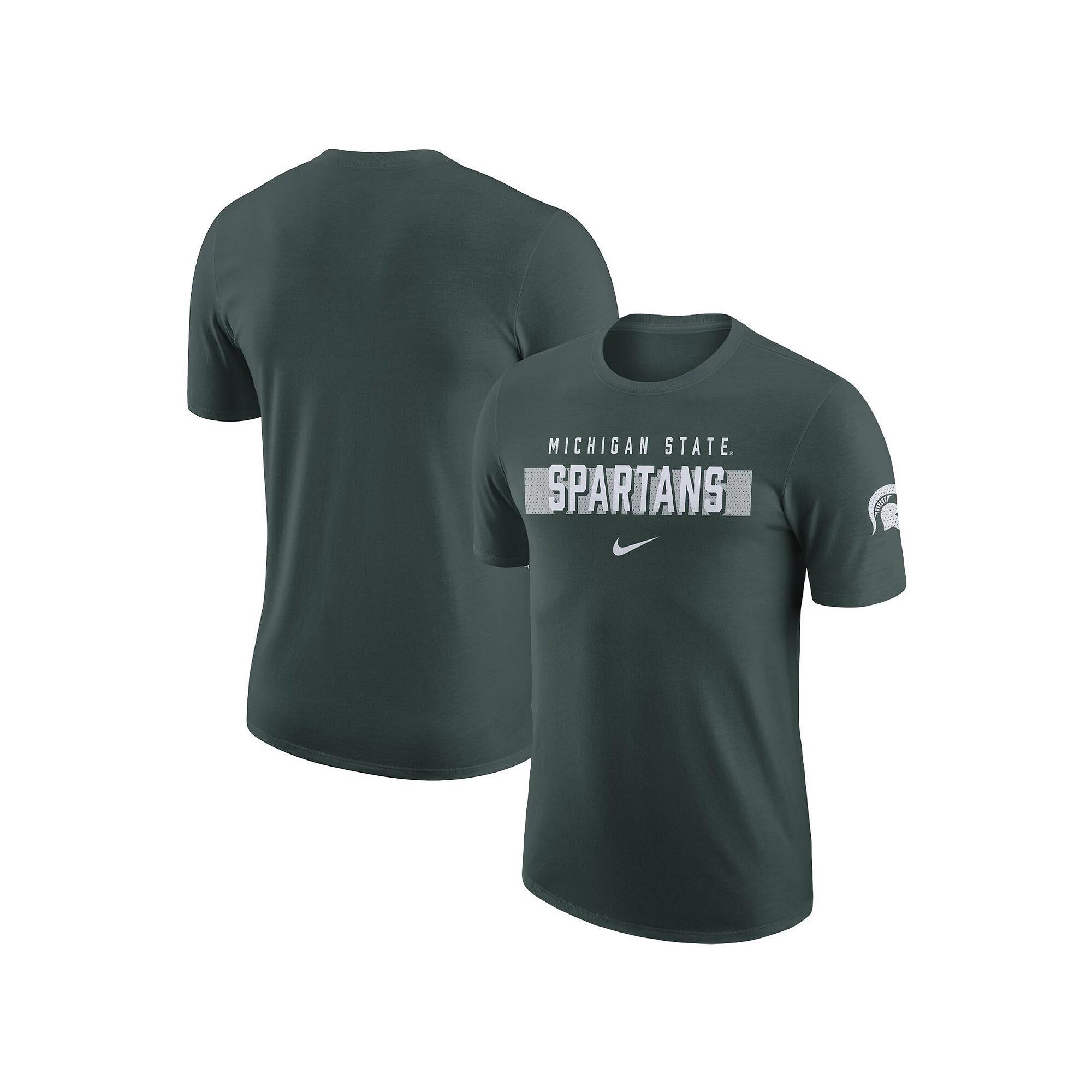 Men's Nike Green Michigan State Spartans Campus Gametime T-Shirt, Size: Large Product Image
