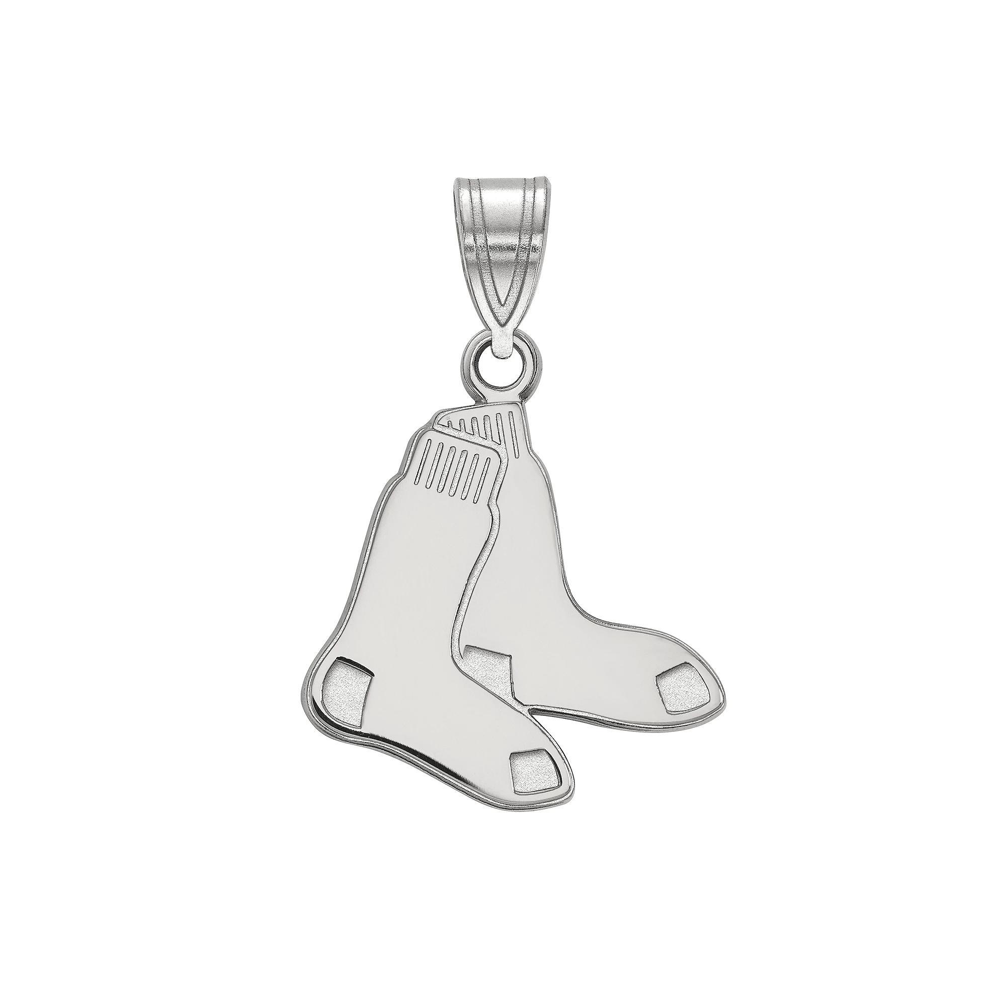 LogoArt Sterling Silver Boston Red Sox Medium Pendant, Women's, Size: 24 mm Product Image