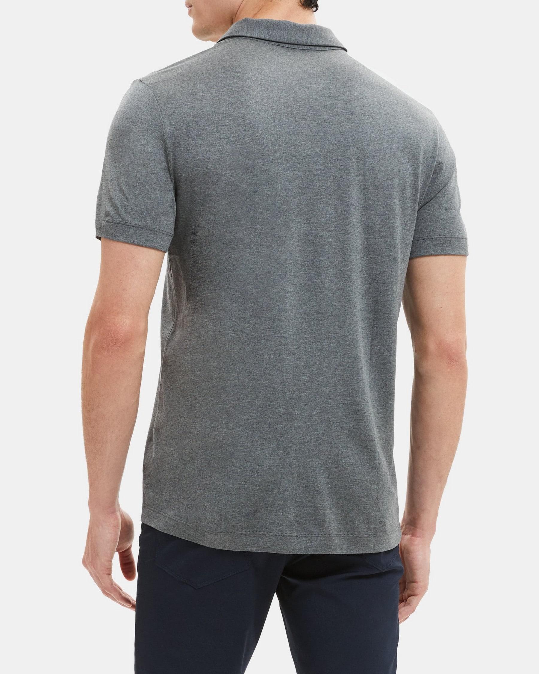 Polo Shirt in Silk-Cotton Product Image