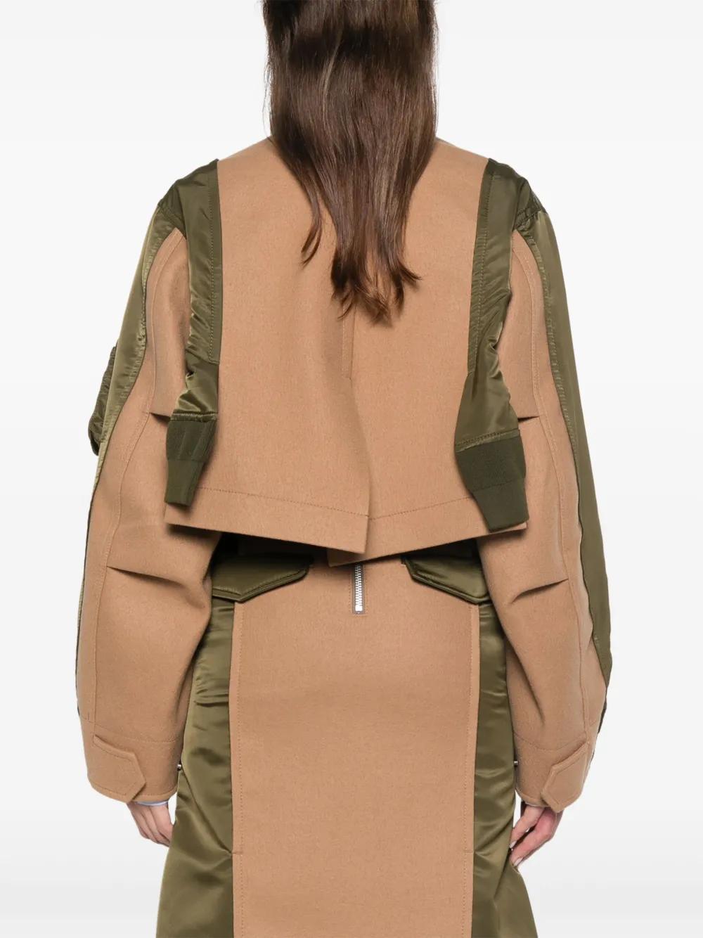 SACAI Contrast-panel Jacket In Multicolour Product Image