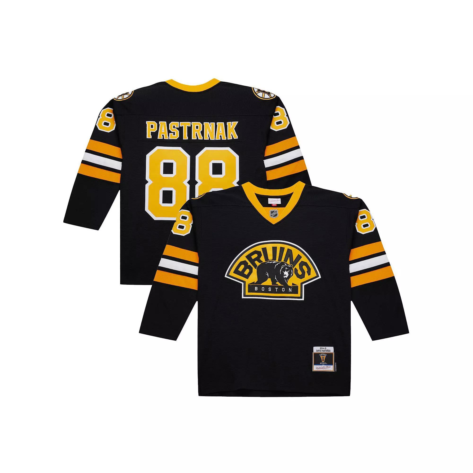 Men's David Pastrnak Black Boston Bruins 2014-15 Power Play Jersey, Size: 4XL Product Image