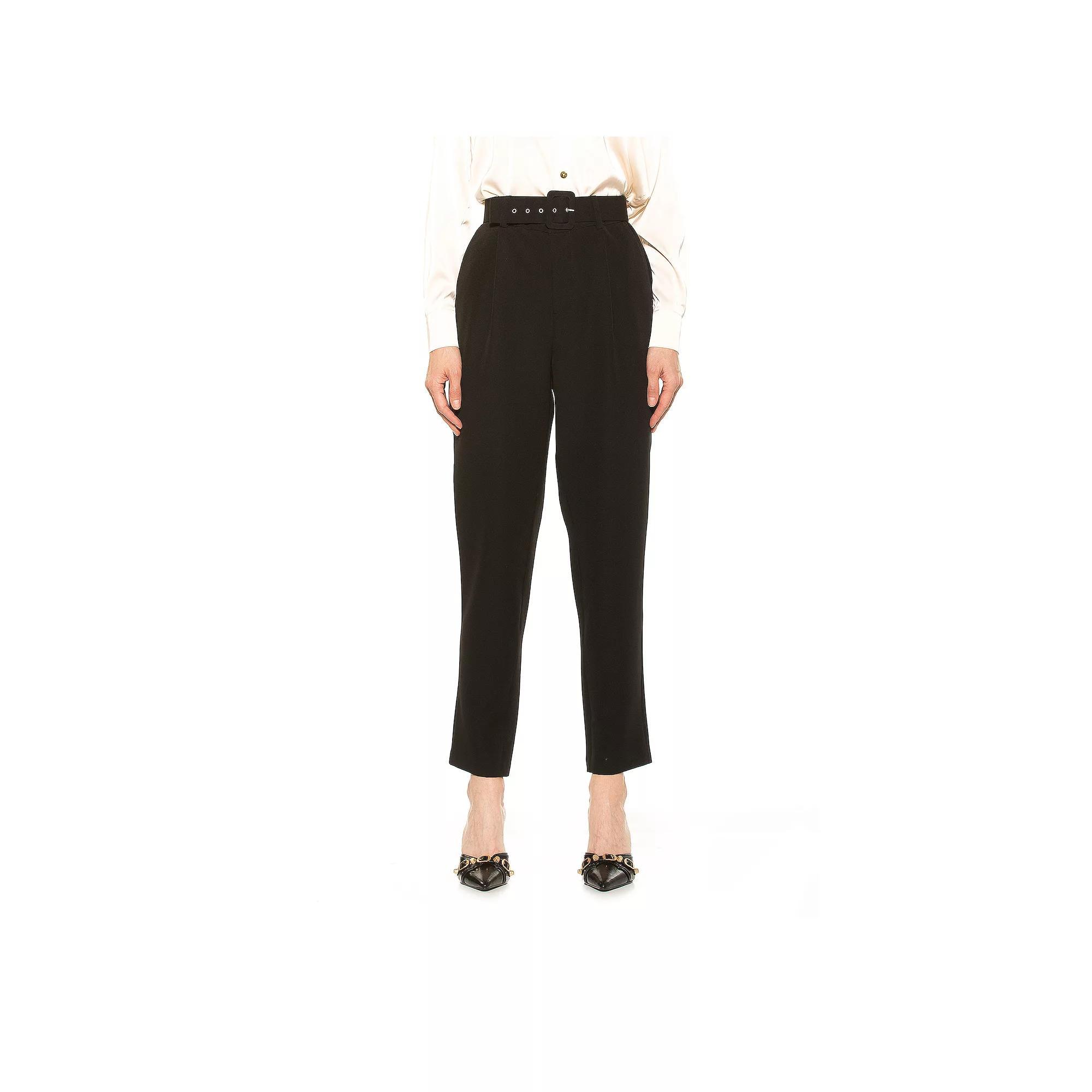 Women's ALEXIA ADMOR Zayna Belted Cigarette Pants, Size: 8, Blue Product Image