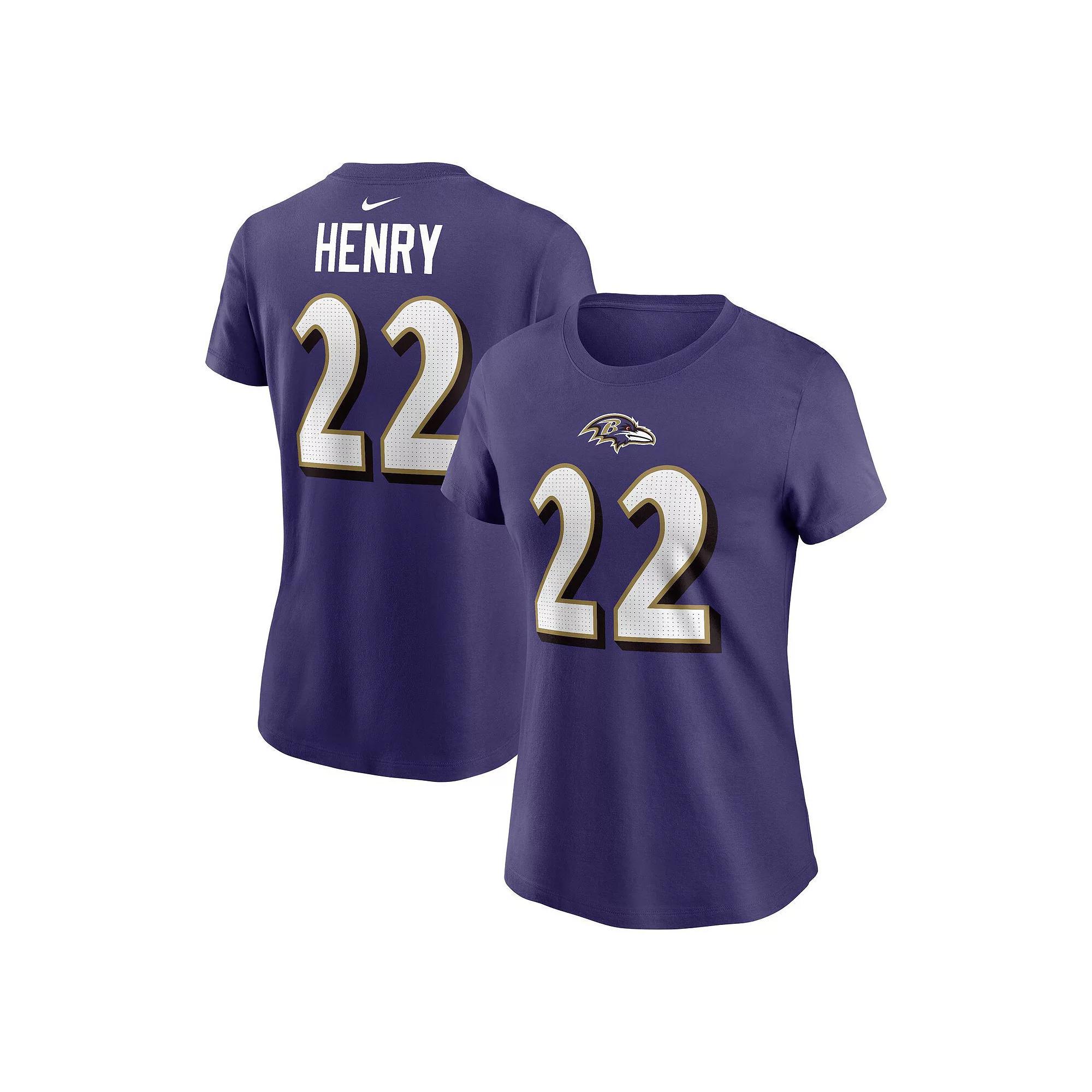 Women's Nike Derrick Henry Purple Baltimore Ravens Player Name & Number T-Shirt, Size: Medium Product Image