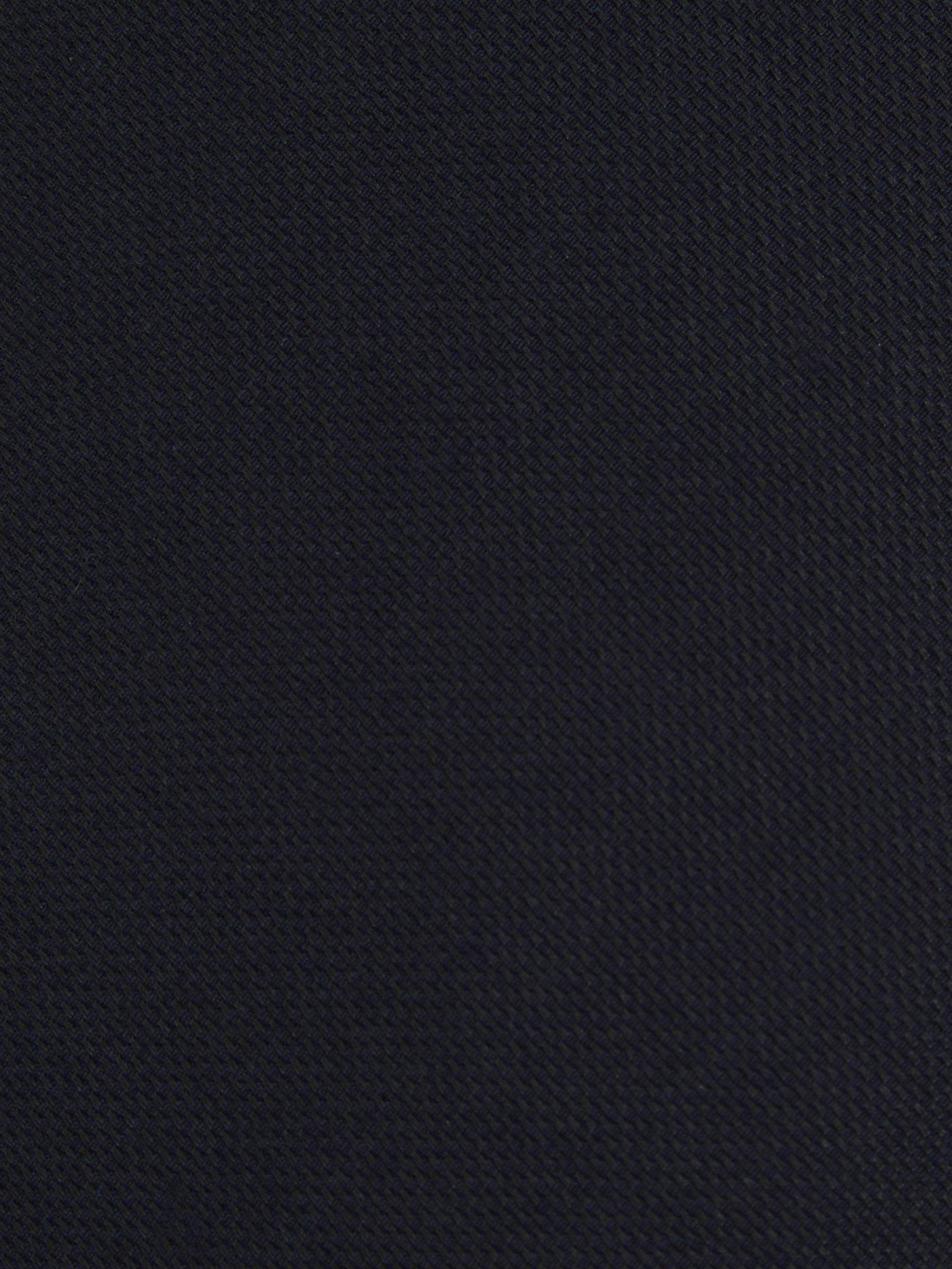 Plain Woven Tie with Silk and Wool in Navy Product Image