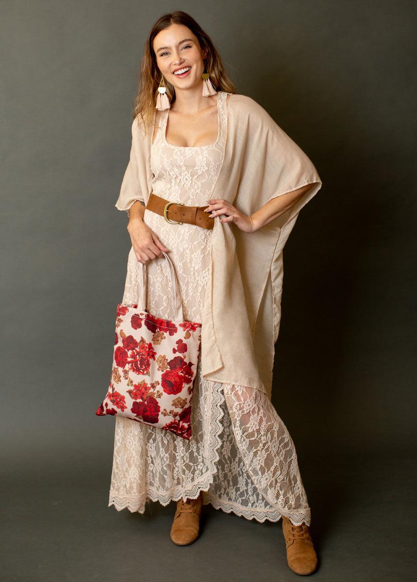 Women's Gift Set in Ecru Floral Female Product Image