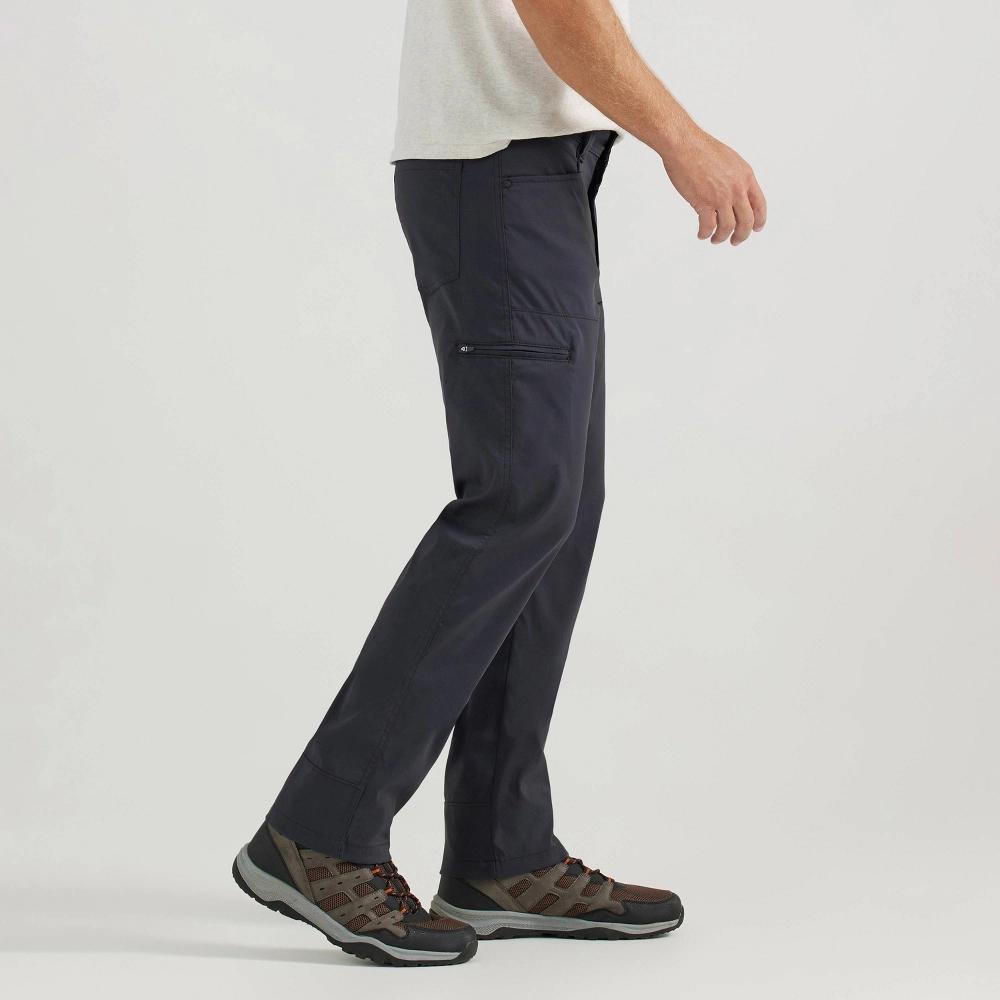 Wrangler Men's ATG Synthetic Straight Utility Pants - Caviar 34x32: Midweight Nylon-Spandex, Zippered Pocket Product Image