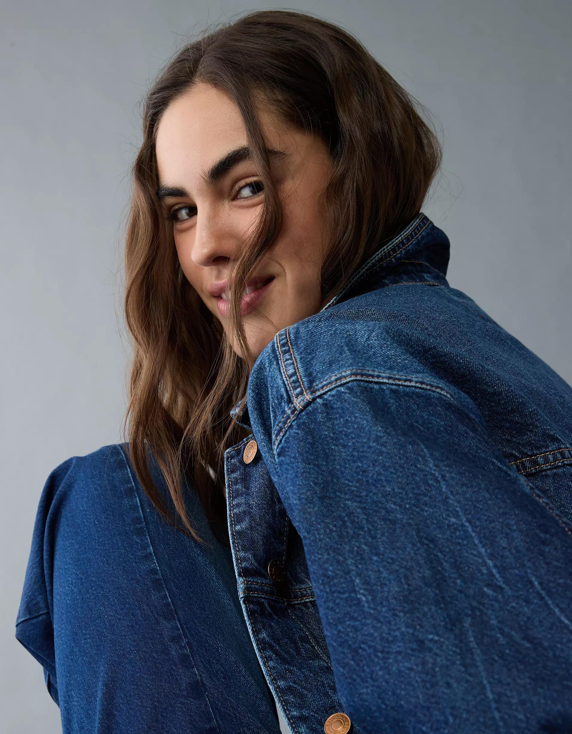 AE Ex-Boyfriend Denim Jacket Product Image