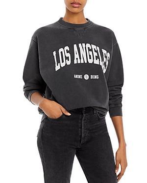ANINE BING Ramona Los Angeles Sweatshirt Washed Black XS Product Image