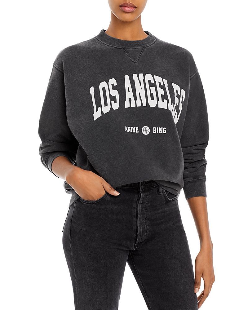 ANINE BING Ramona Los Angeles Sweatshirt Washed Black XS Product Image