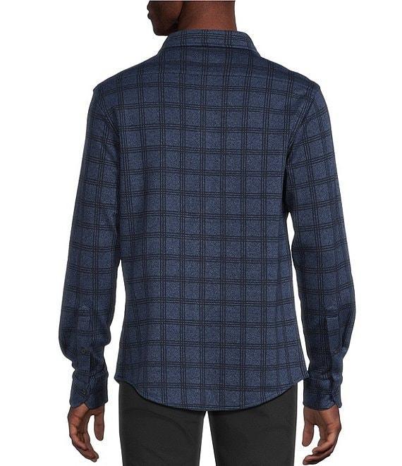 Cremieux Blue Label The South Fork Collection Long Sleeve Patterned Coat Front Knit Shirt Product Image