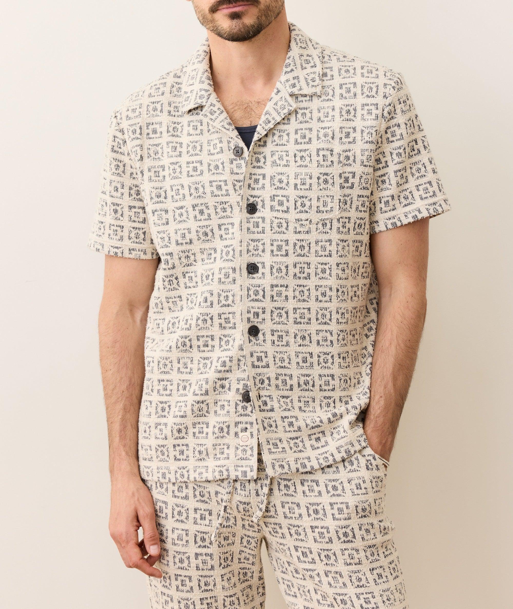 Cam Jacquard Resort Shirt Product Image